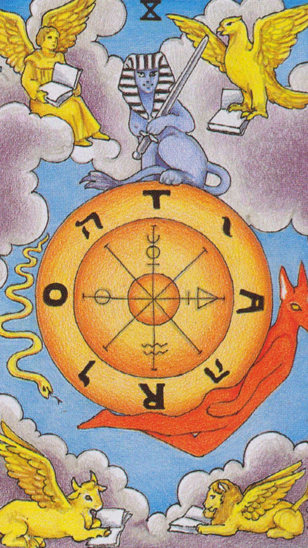 Significado de la carta del tarot La Rueda de la Fortuna