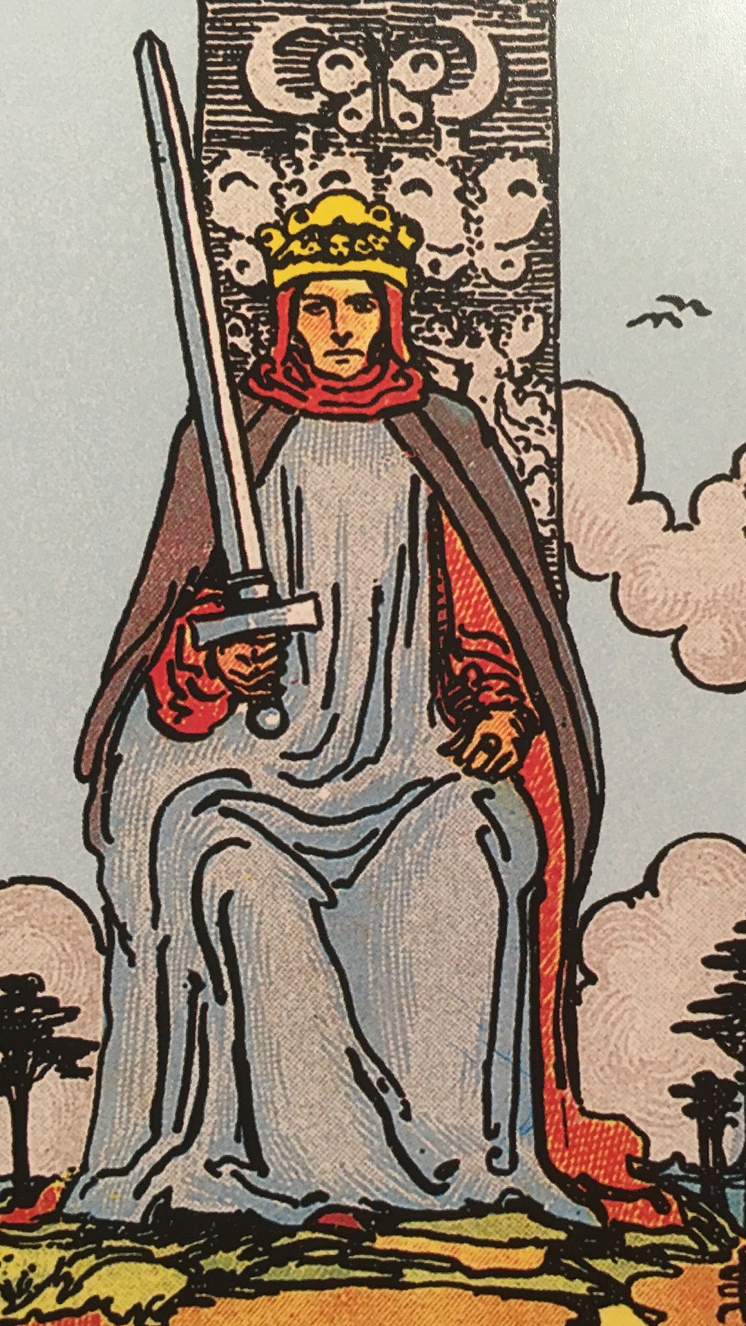 Significado de la carta del tarot Rey de Espadas