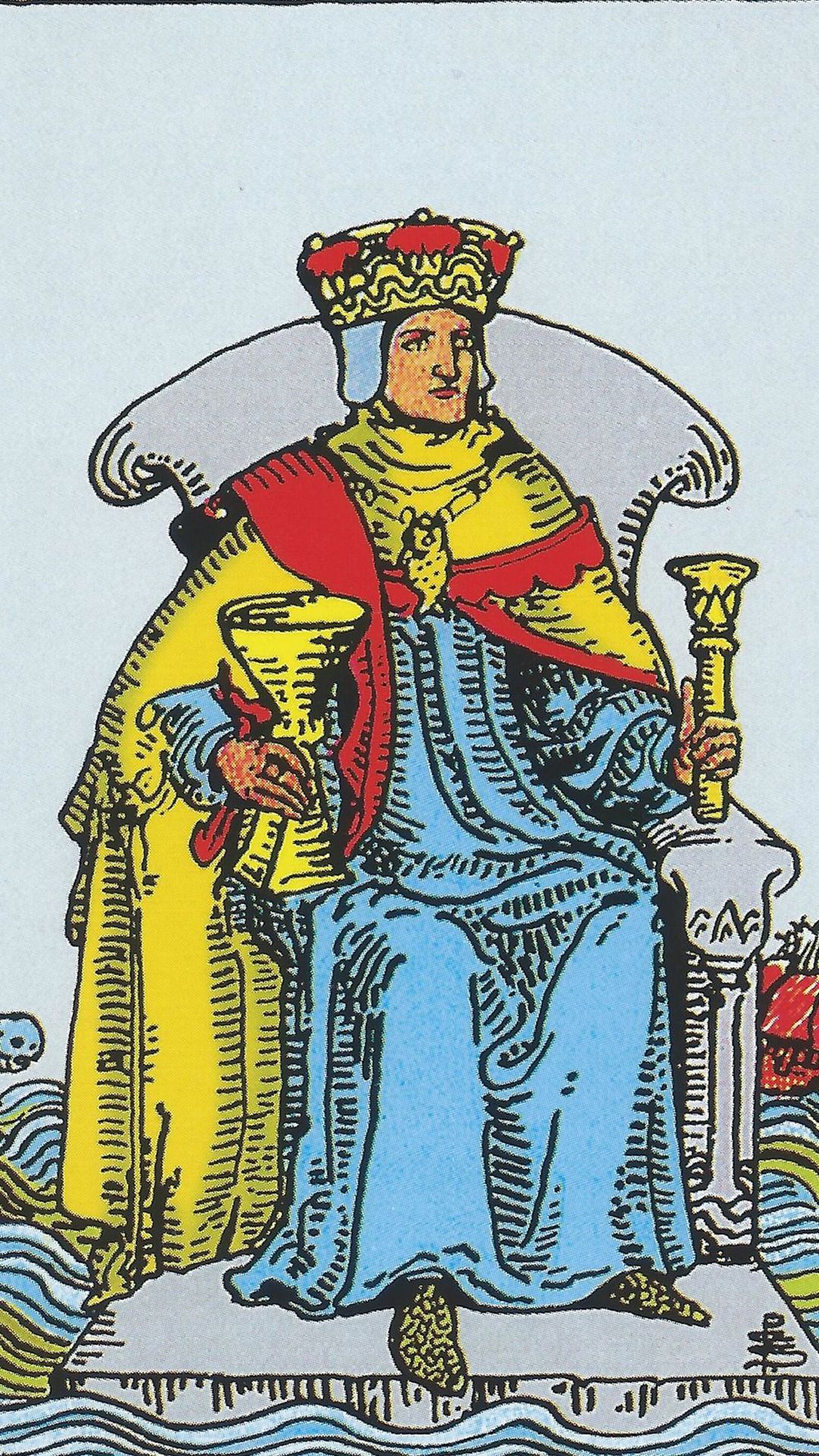 Significado de la carta del tarot Rey de Copas