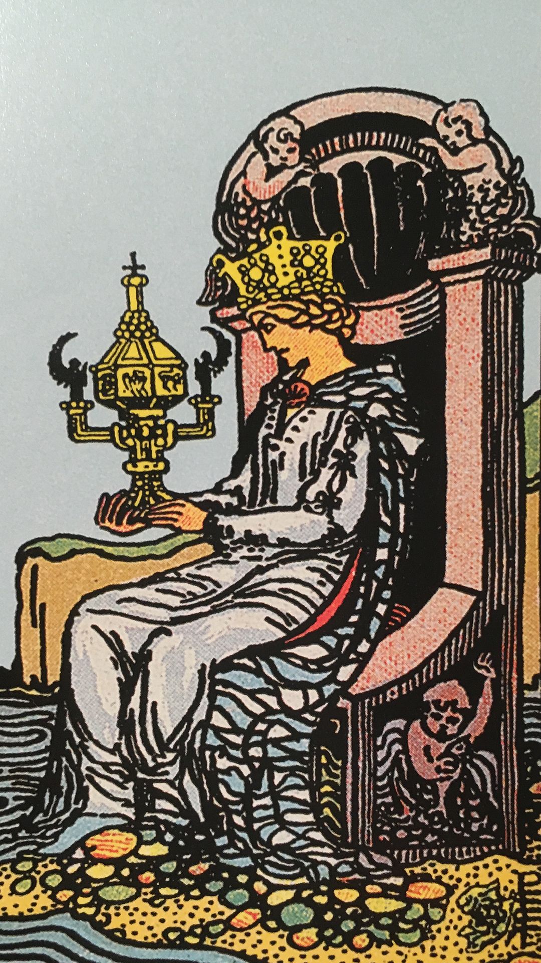 Significado de la carta del tarot Reina de Copas