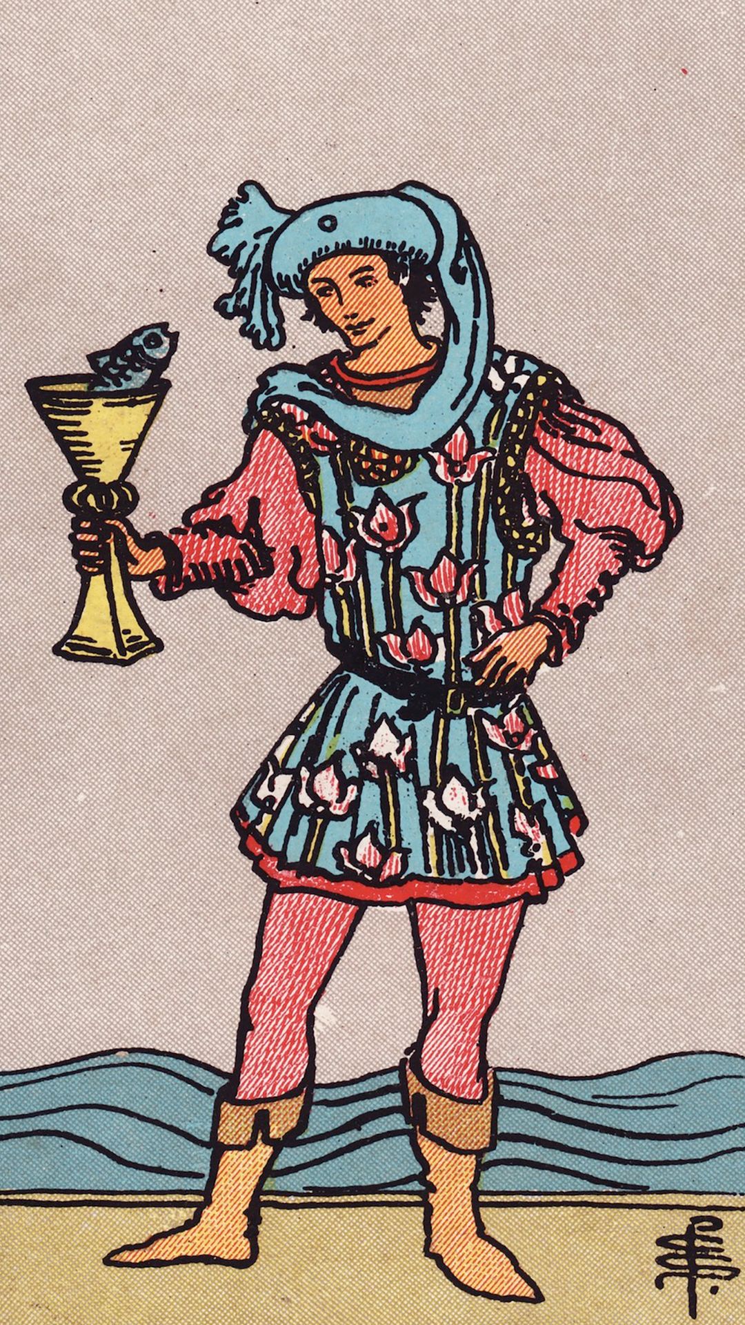 Significado de la carta del tarot Sota de Copas