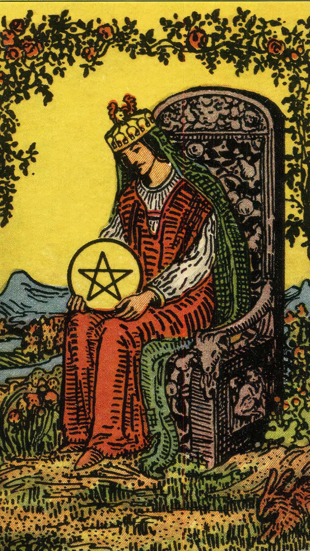 Significado de la carta del tarot Reina de Oros
