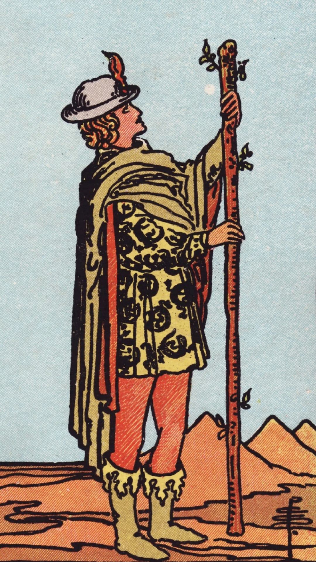 Significado de la carta del tarot Sota de Bastos