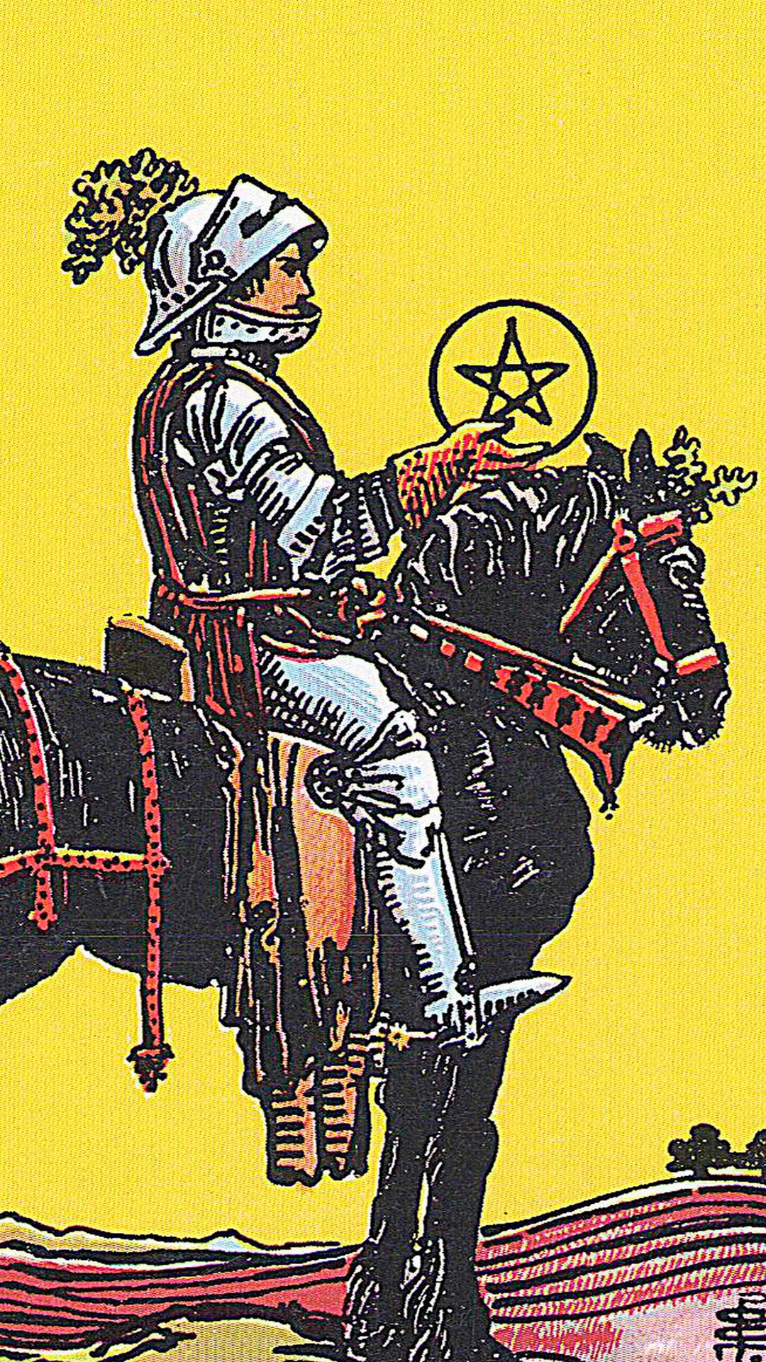 Significado de la carta del tarot Caballero de Oros