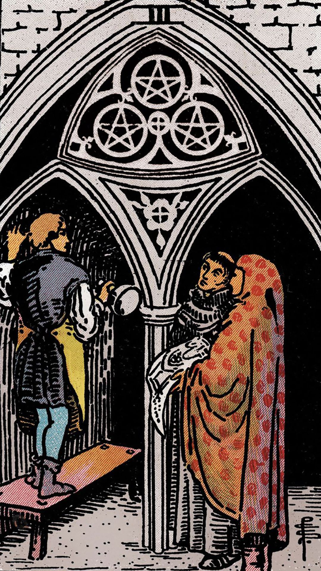 Significado de la carta del tarot Tres de Oros