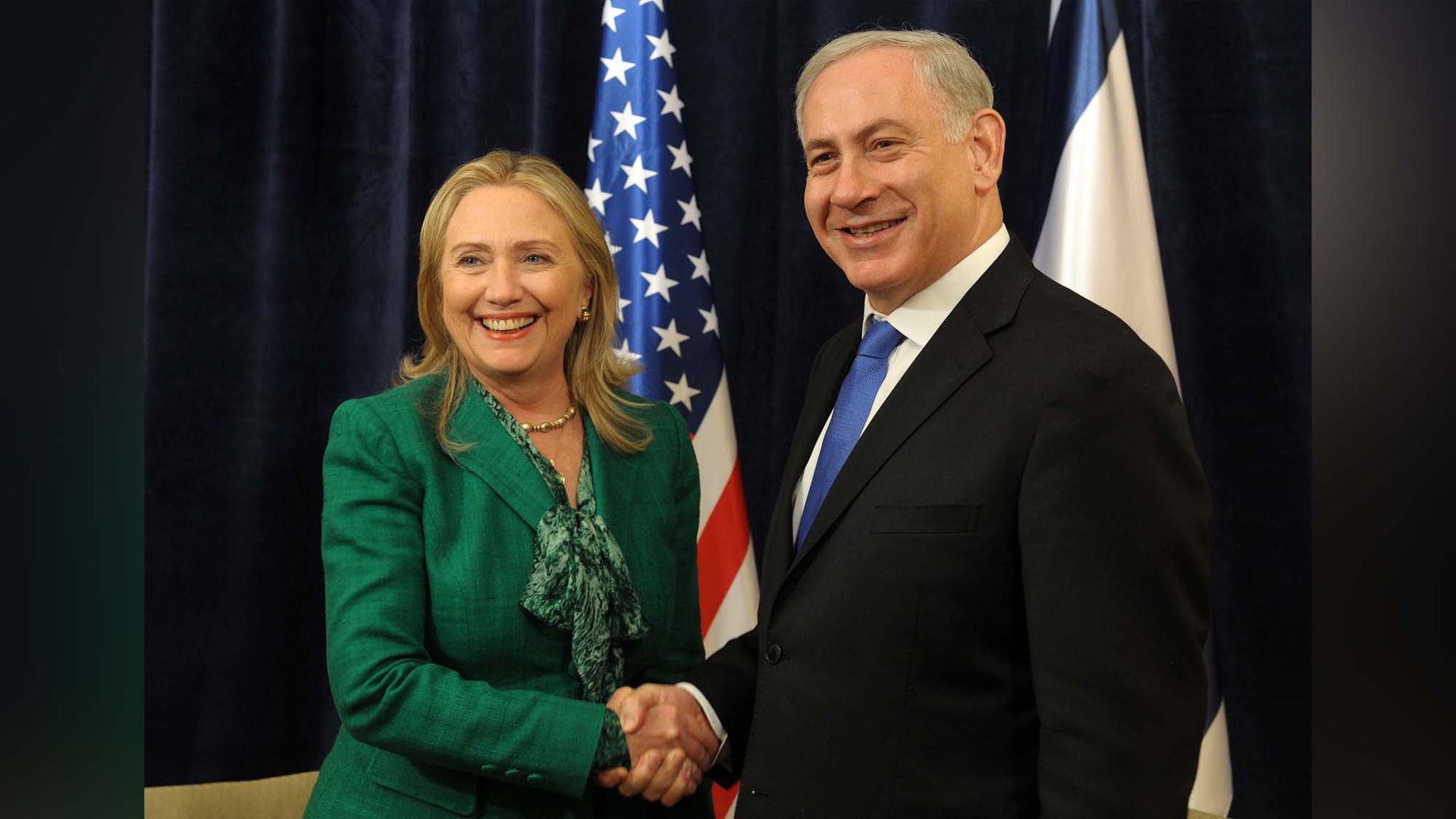 Benjamín Netanyahu y Hillary Clinton