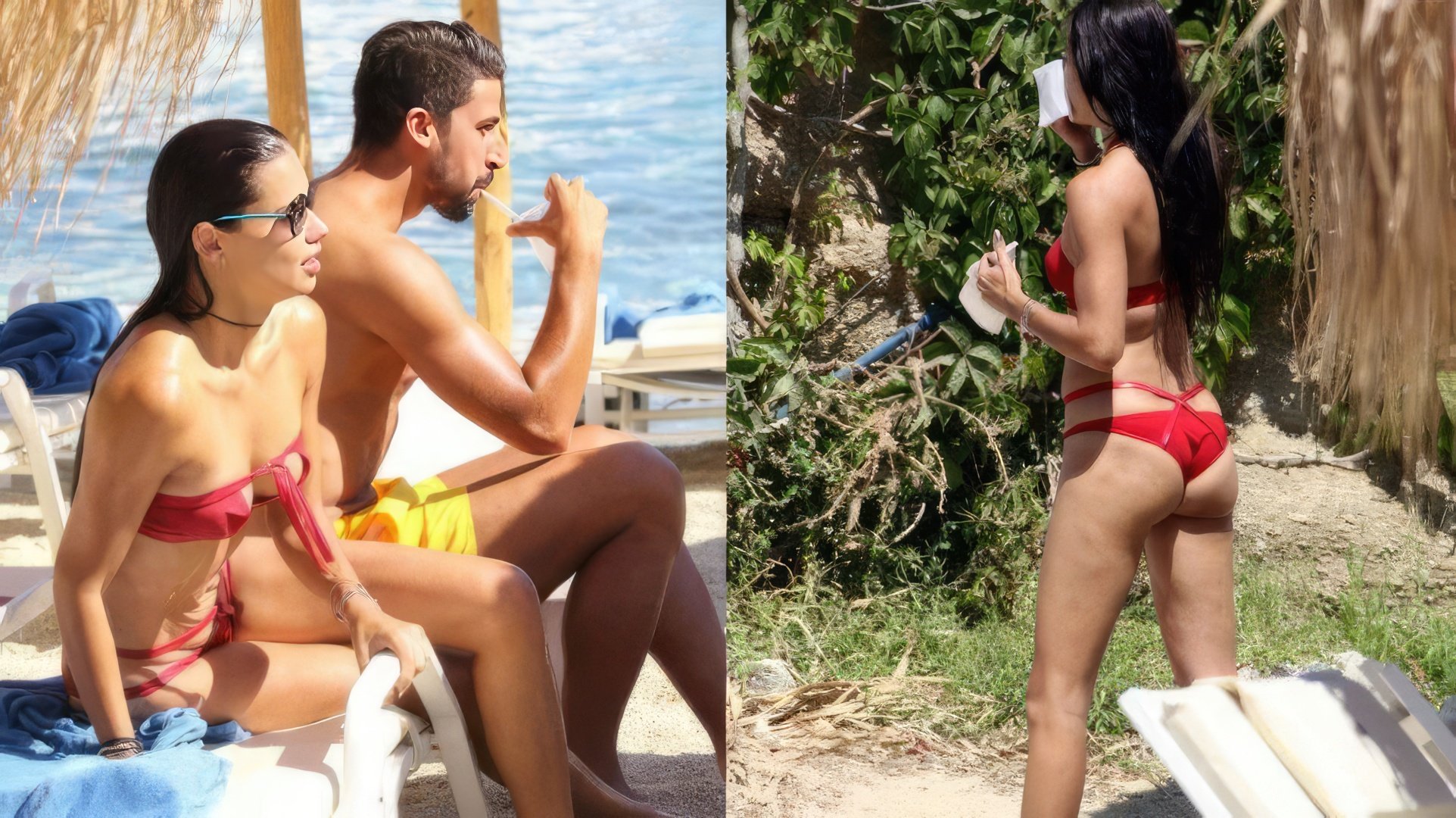 Adriana Lima en traje de baño de vacaciones en Mykonos