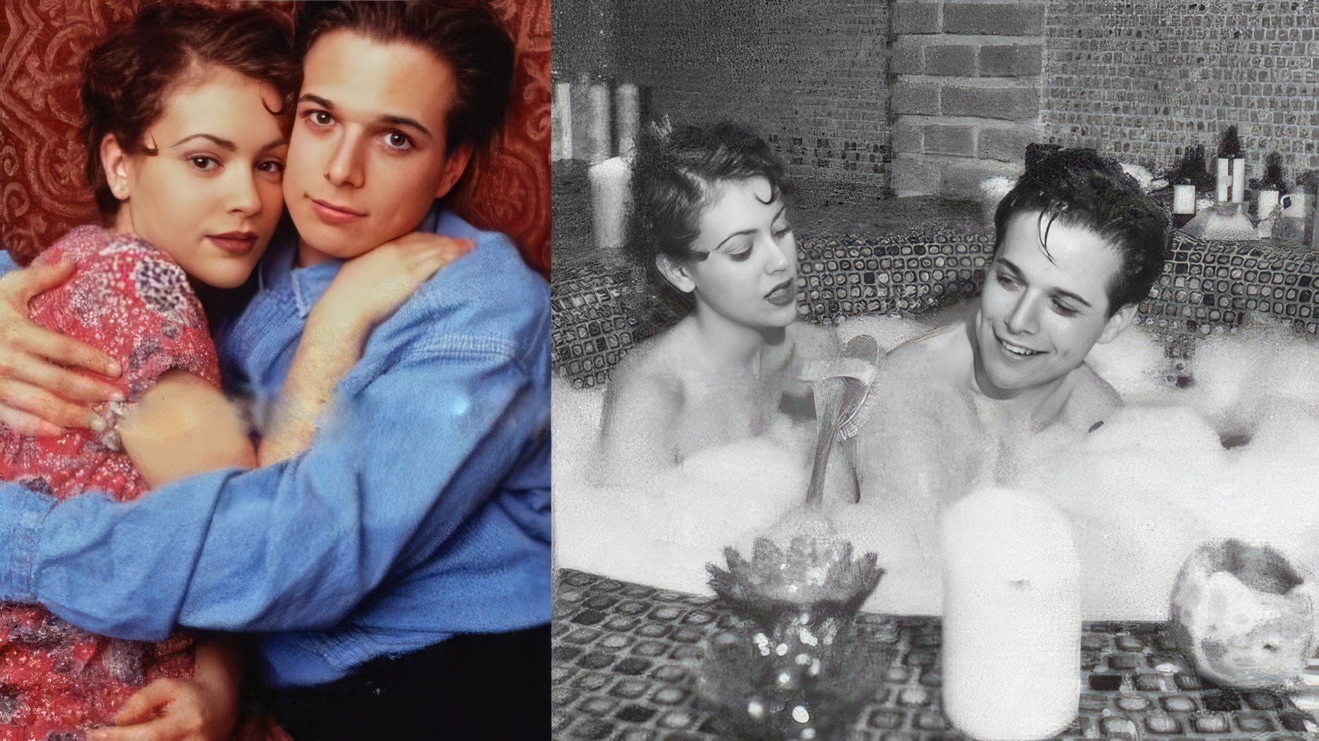 Alyssa Milano y Scott Wolf