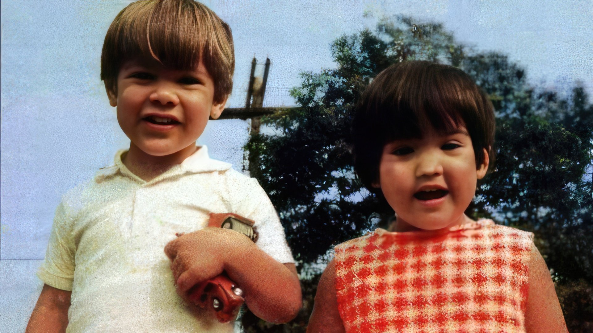 Foto de bebé de Keanu Reeves y su hermana Kim