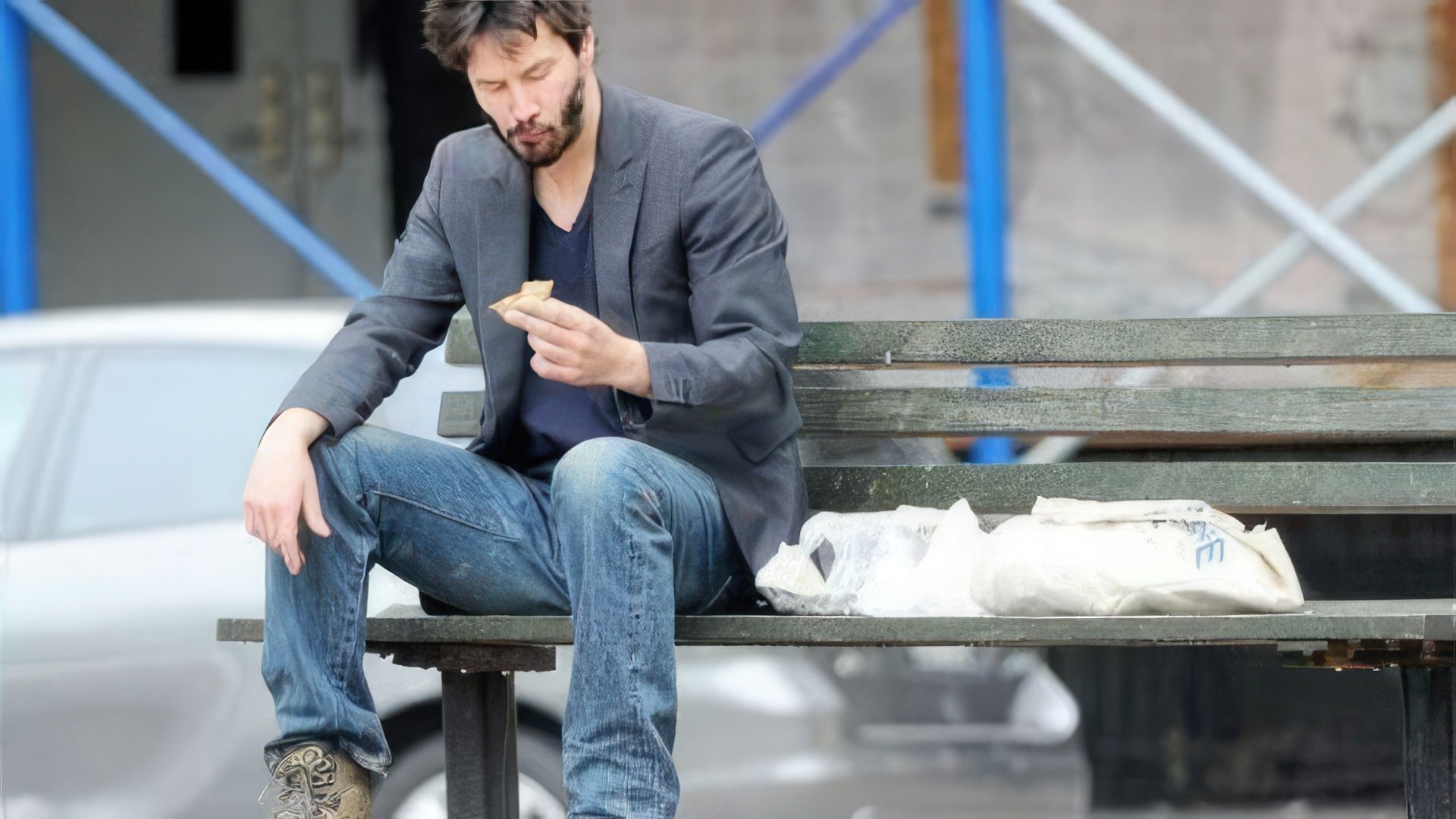 La foto que comenzó el meme 'Sad Keanu'