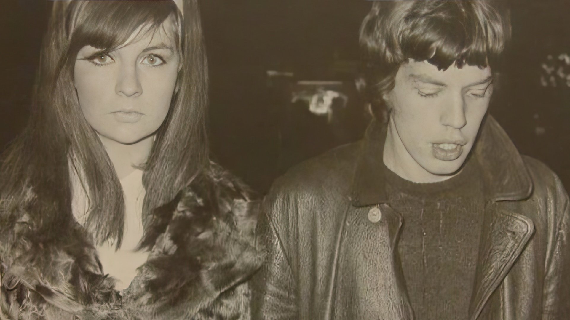 Mick Jagger y Chrissie Shrimpton