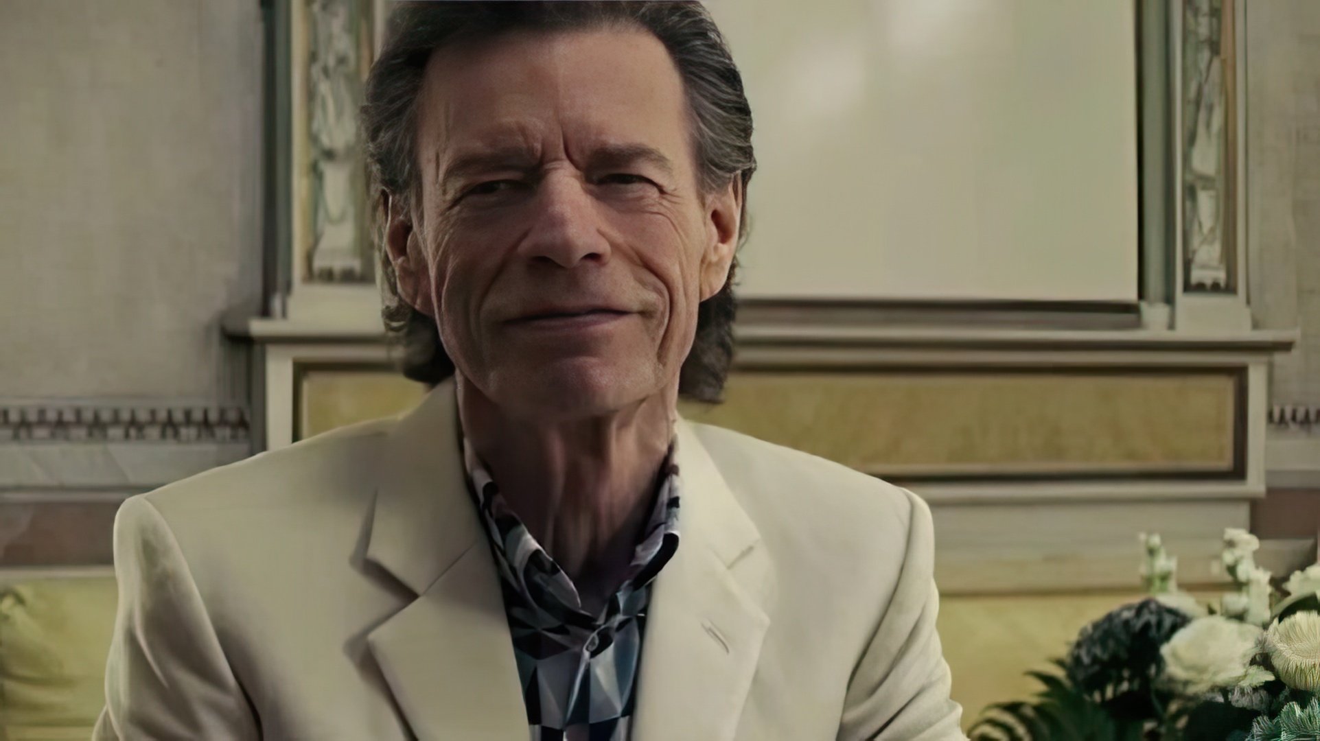 Mick Jagger en la película "The Burnt Orange Heresy"