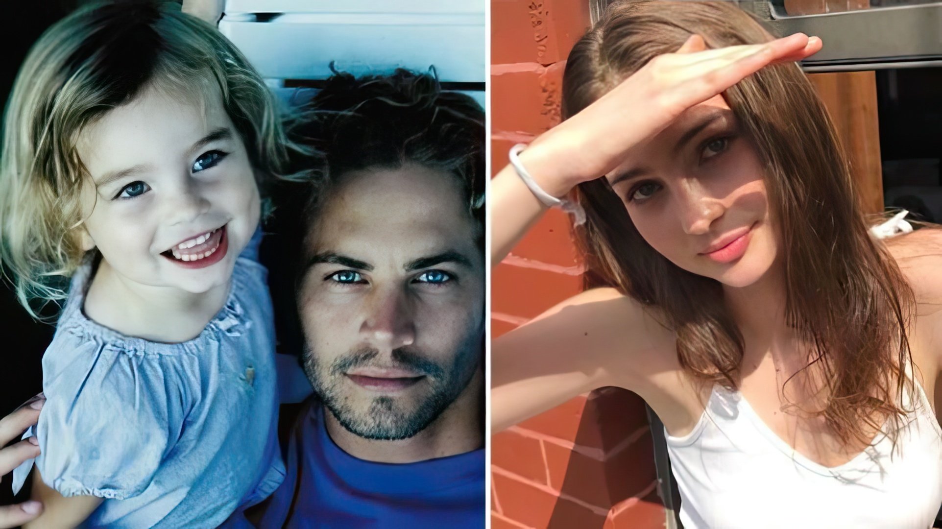 La hija de Paul Walker, Meadow, de niña y ahora