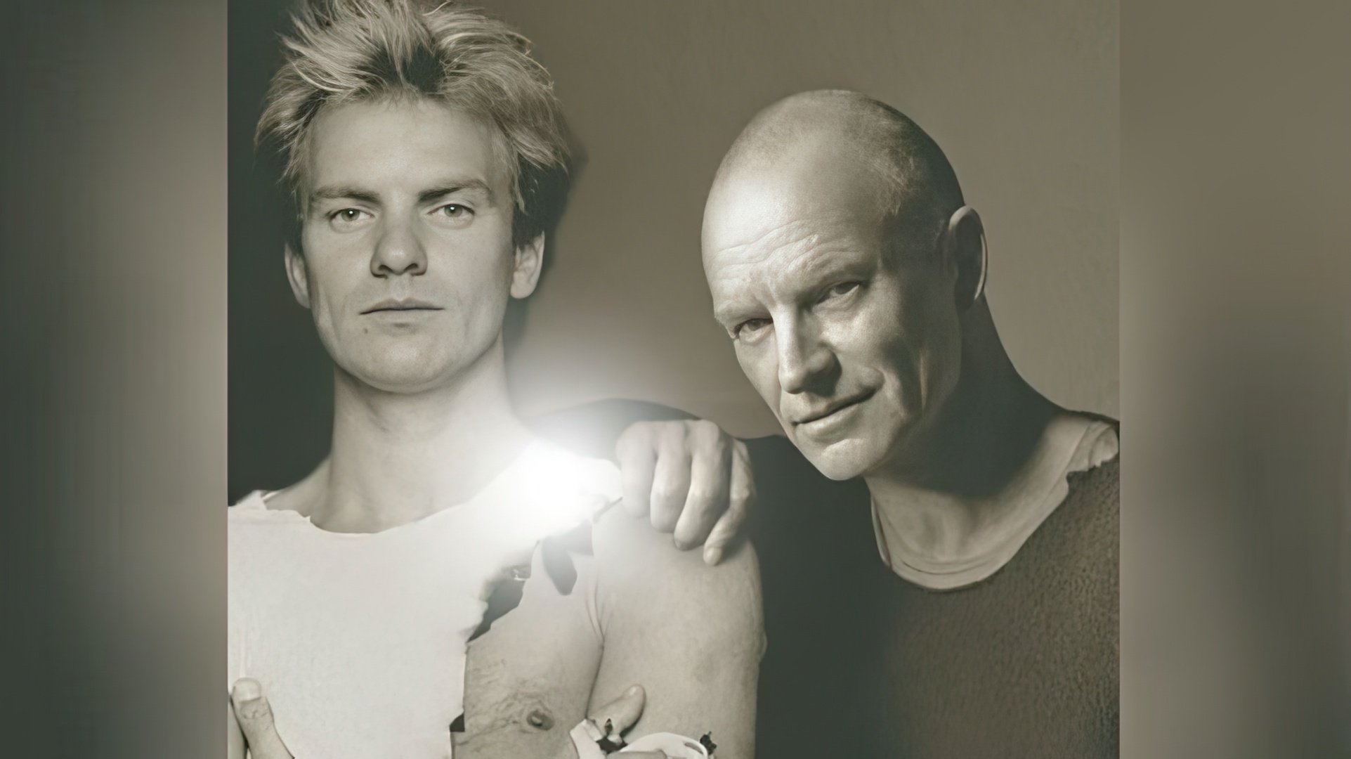 Sting en su juventud y ahora