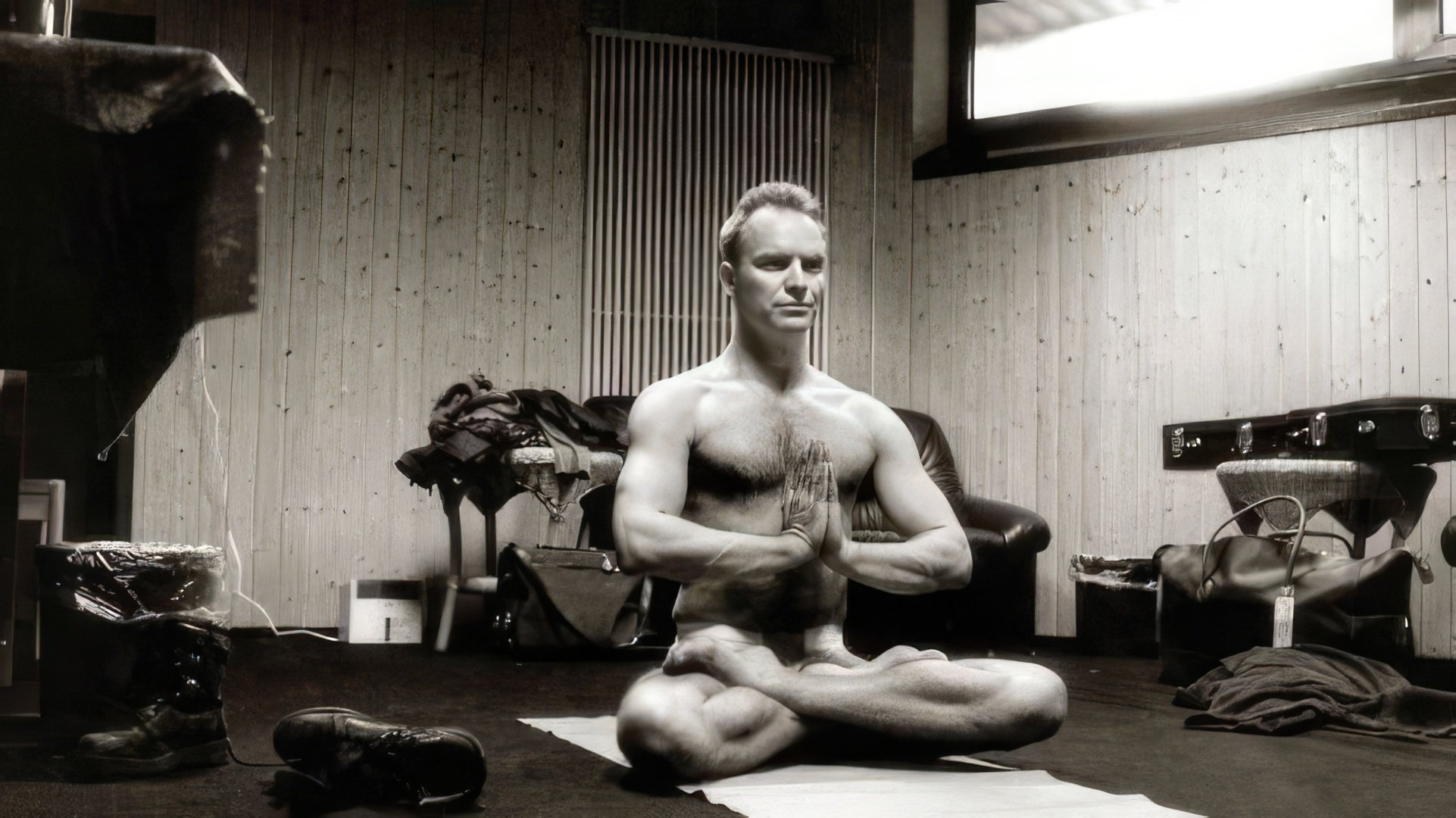 El músico es aficionado al yoga