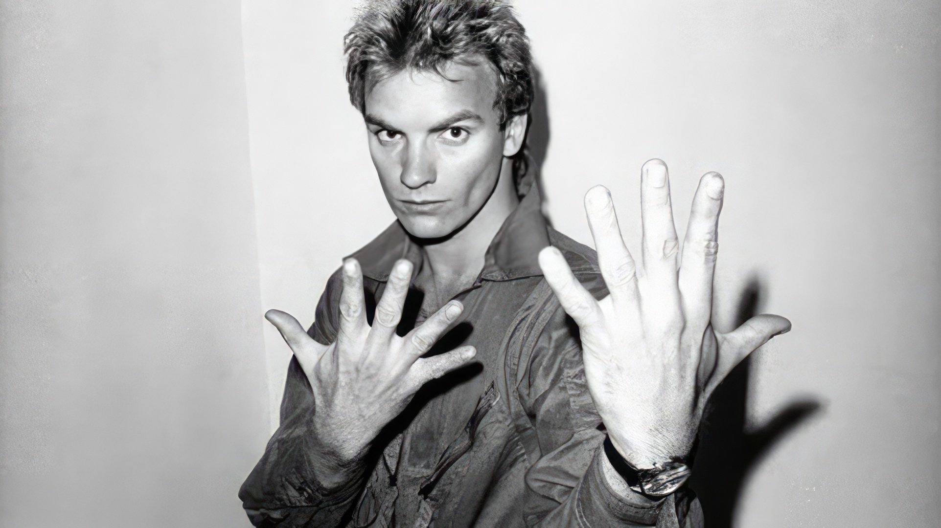 Un joven Sting al comienzo de su carrera