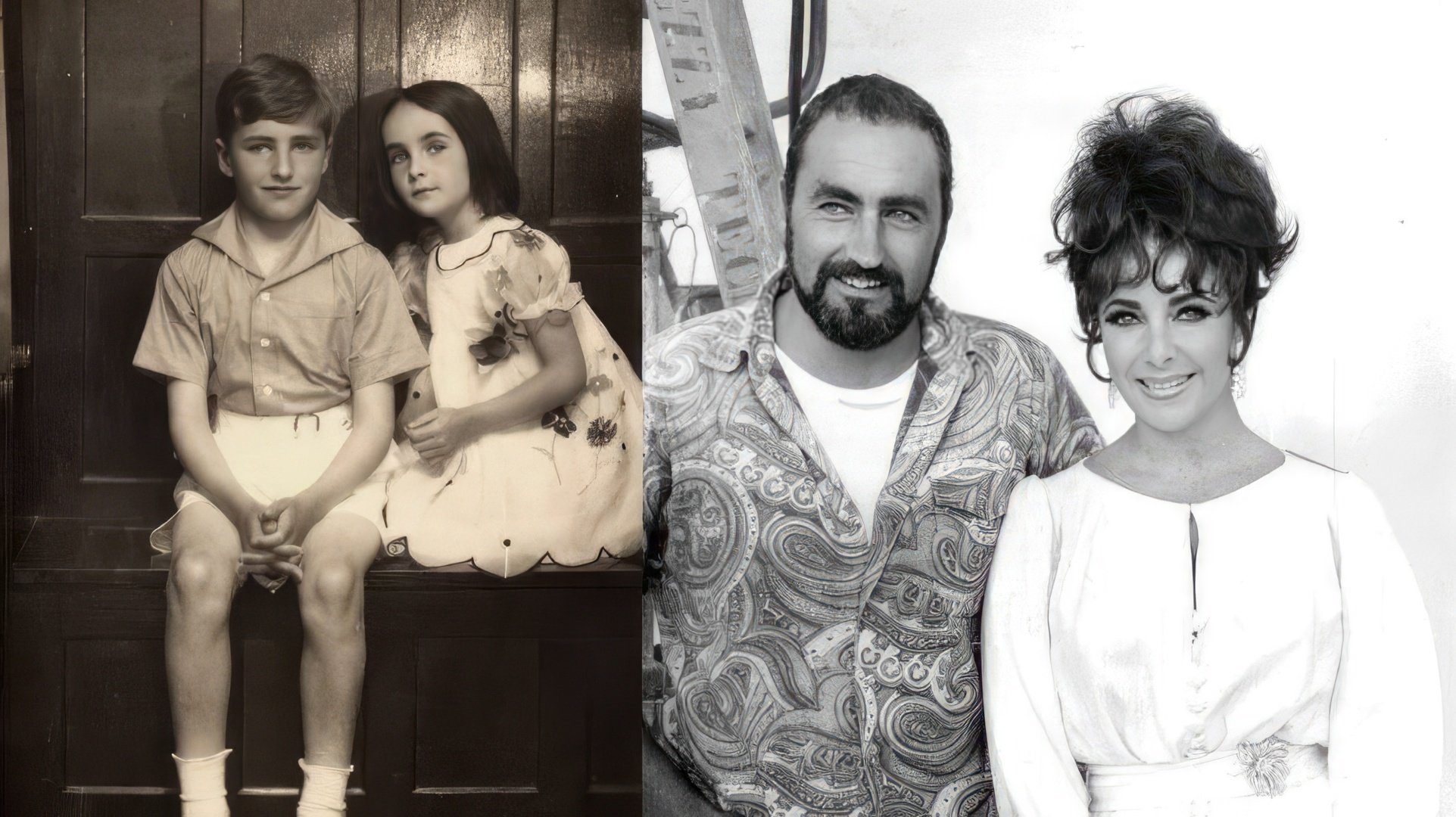 Elizabeth Taylor y su hermano Howard