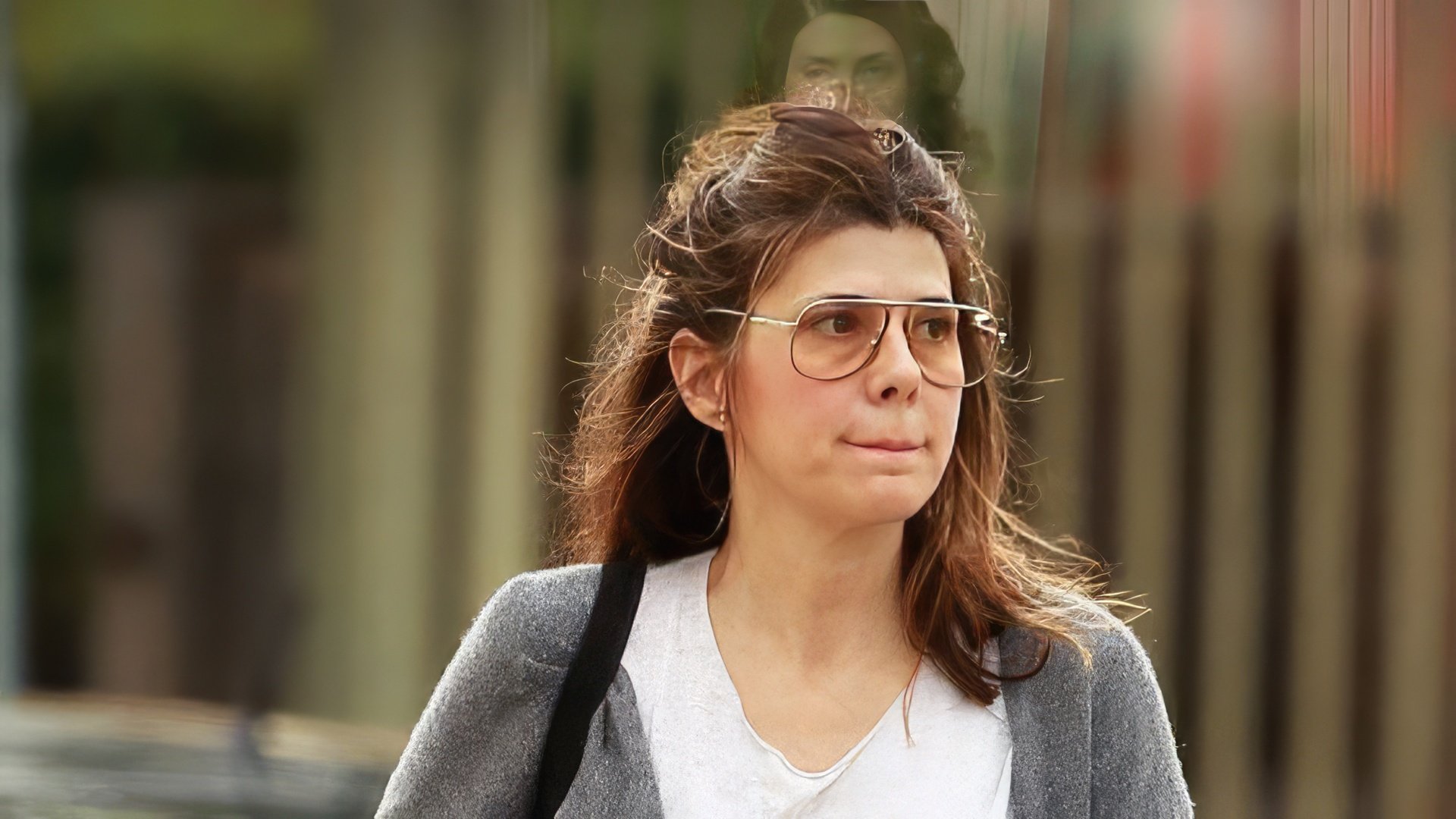 Marisa Tomei sin maquillaje (2016, la actriz tiene 51 años)