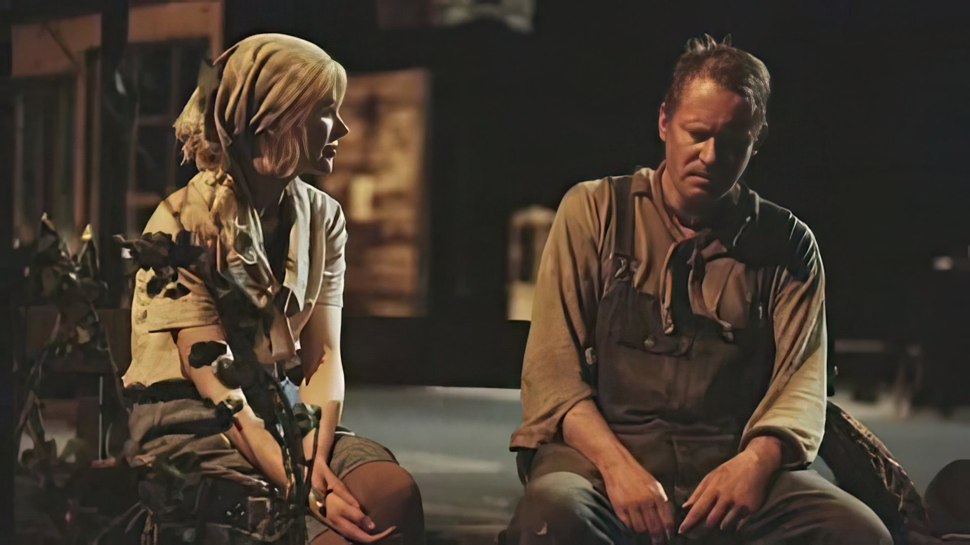 Stellan Skarsgård y Nicole Kidman en la película 'Dogville'
