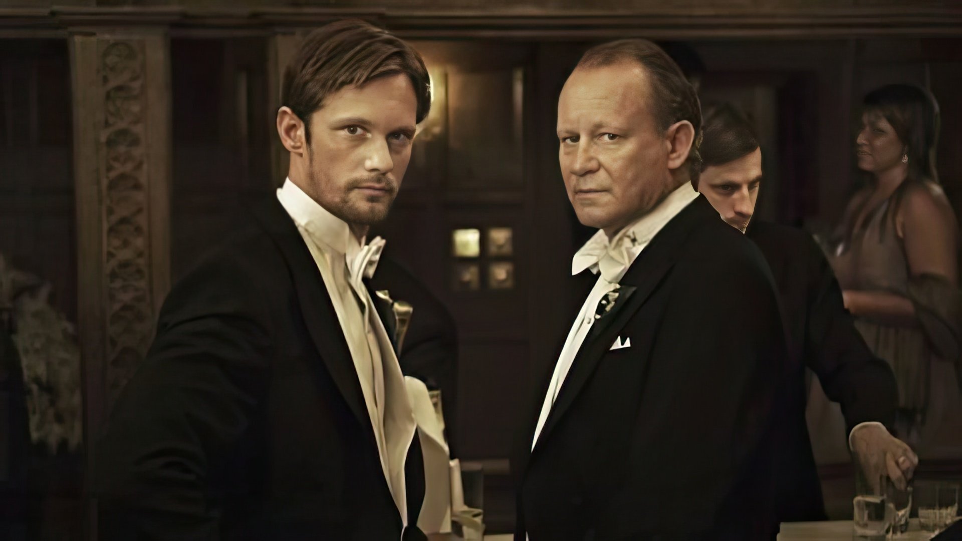 Stellan Skarsgård con su hijo Alexander en la película 'Melancholia'