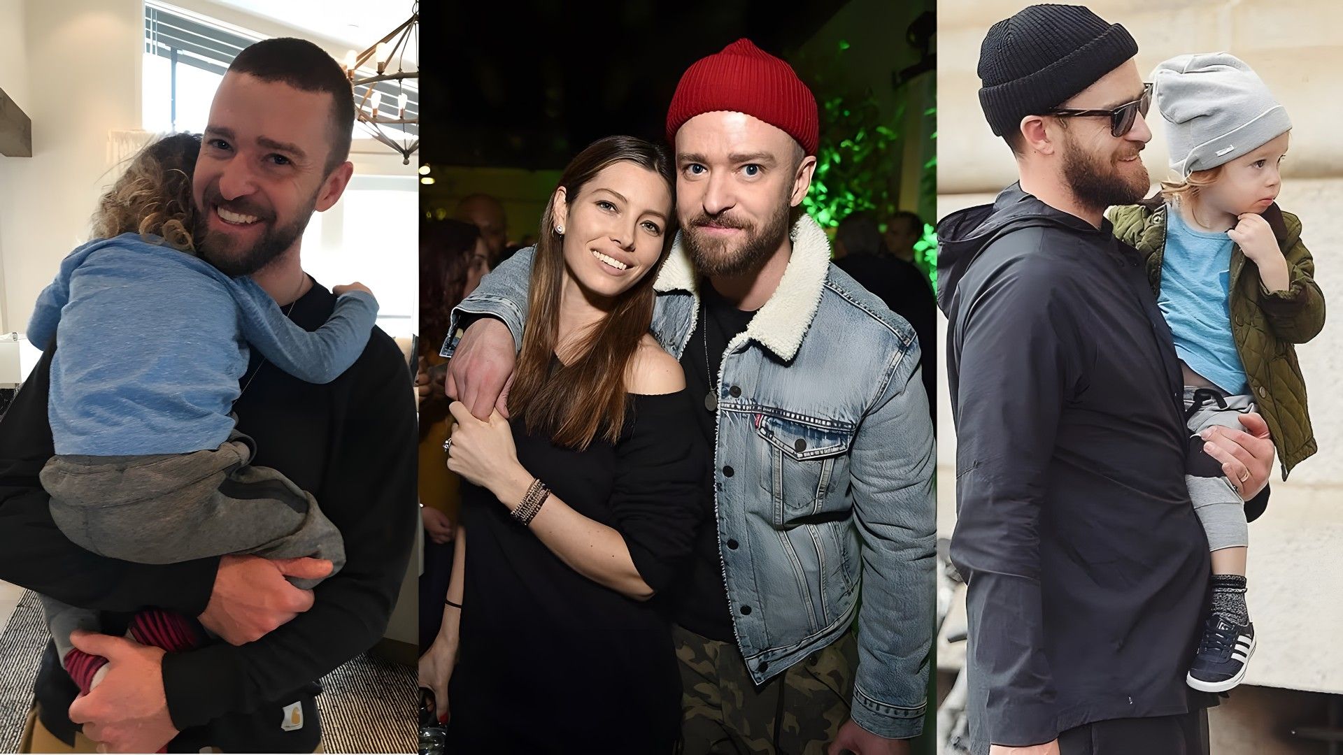 Justin Timberlake, Jessica Biel y sus hijos