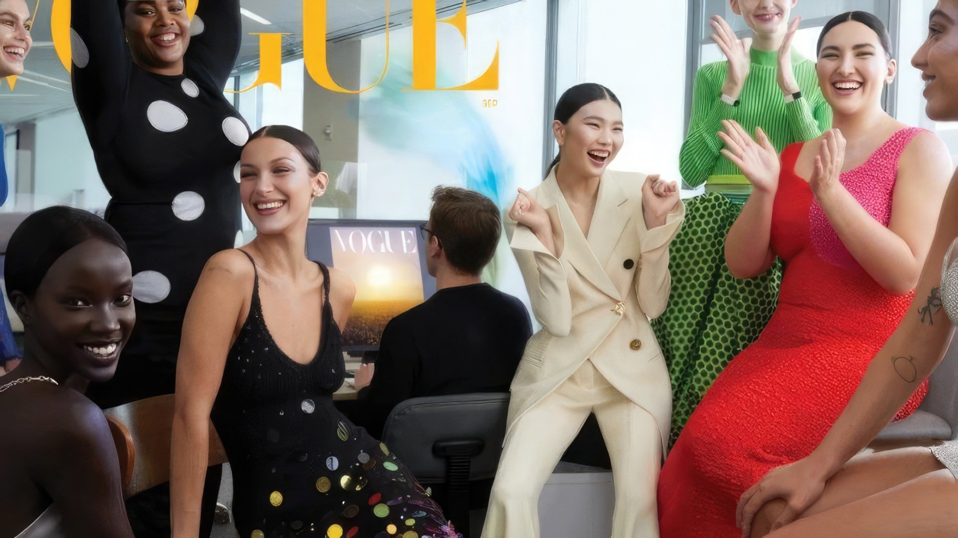 Bella Hadid en la portada de Vogue América, septiembre 2021