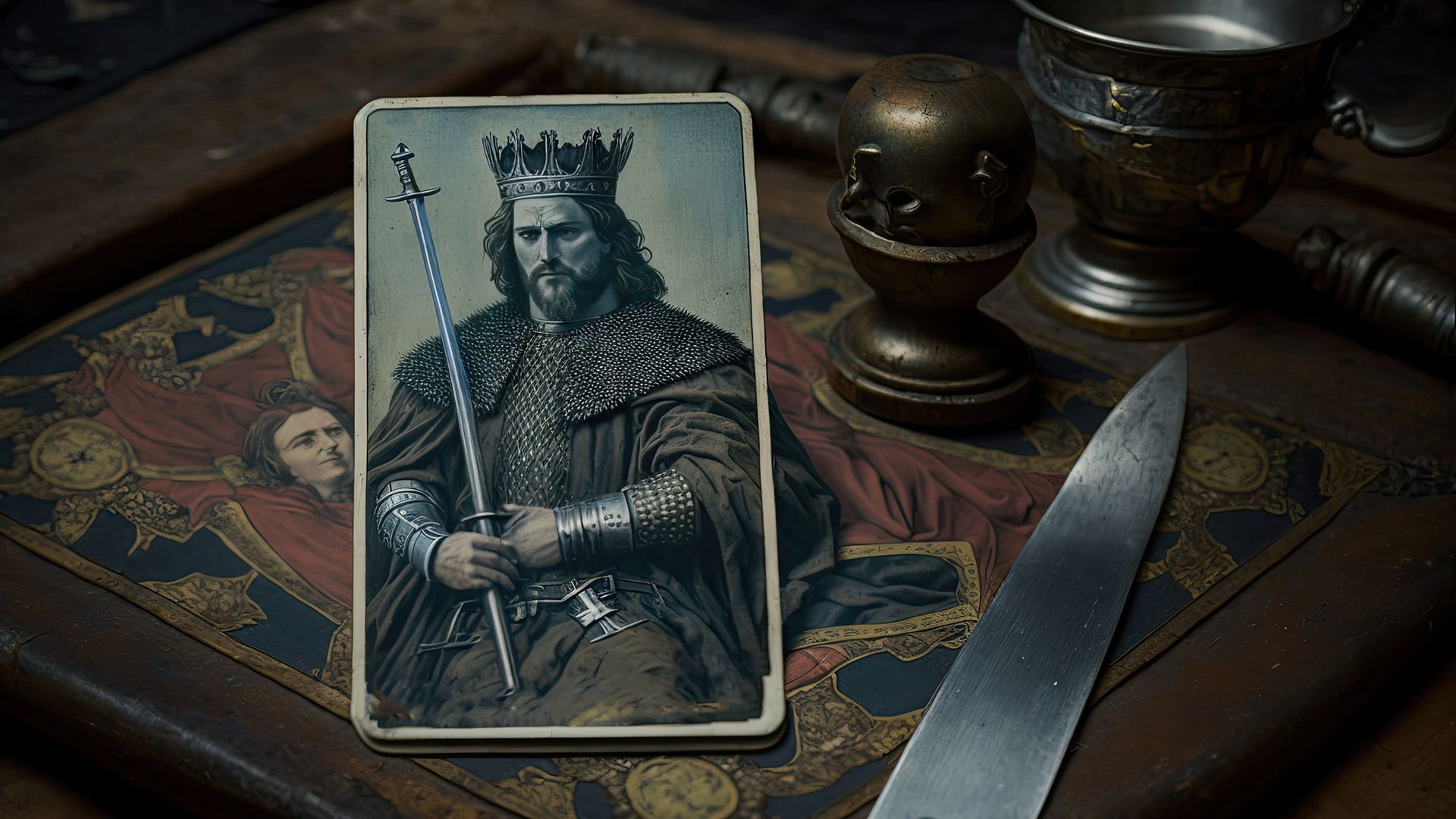 El Rey de Espadas Invertido Representa a un Hombre Peligroso con Poder