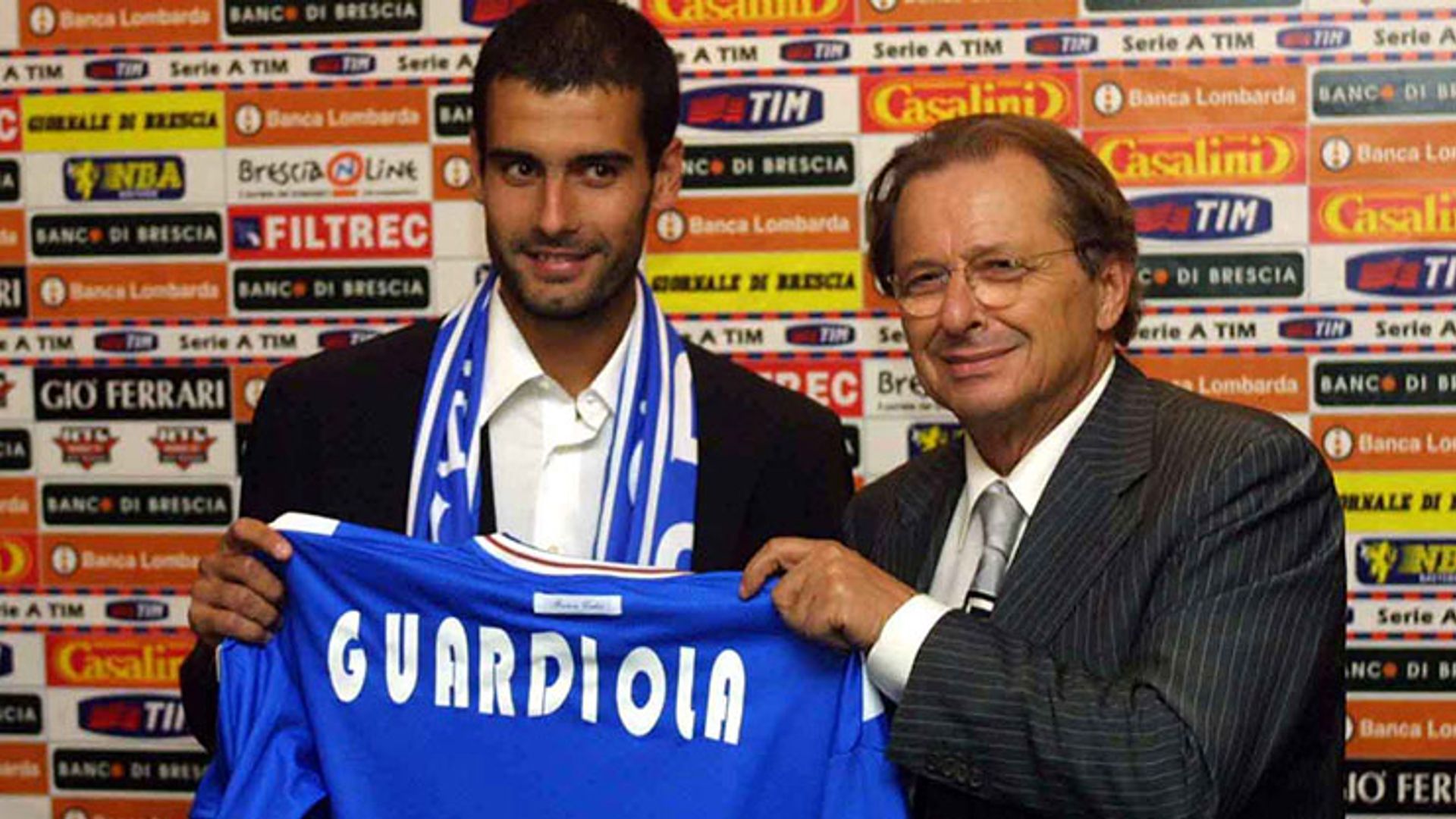 En 2001, Guardiola se unió al Brescia