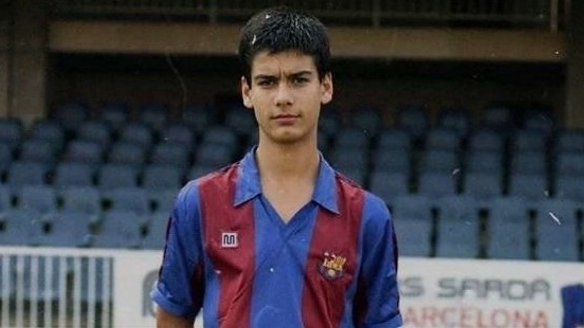 Josep Guardiola en su juventud