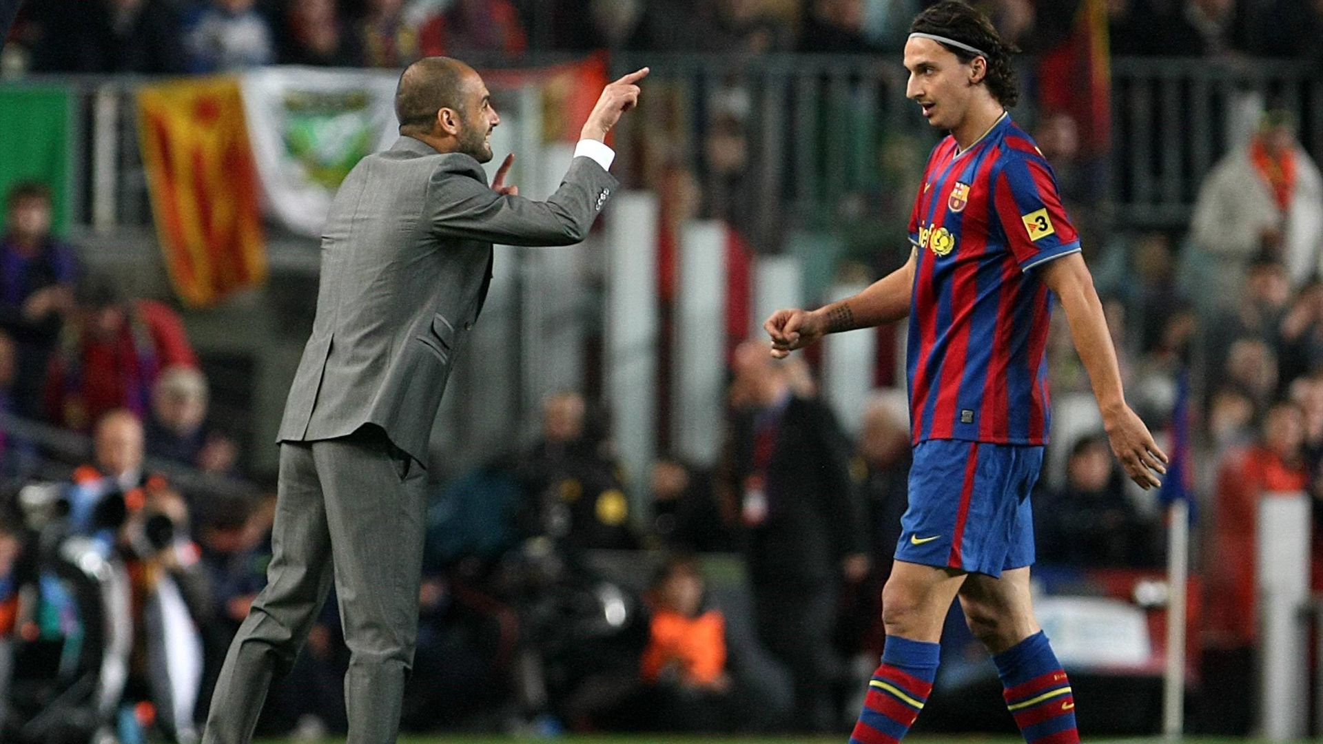 Pep Guardiola y Zlatan Ibrahimović