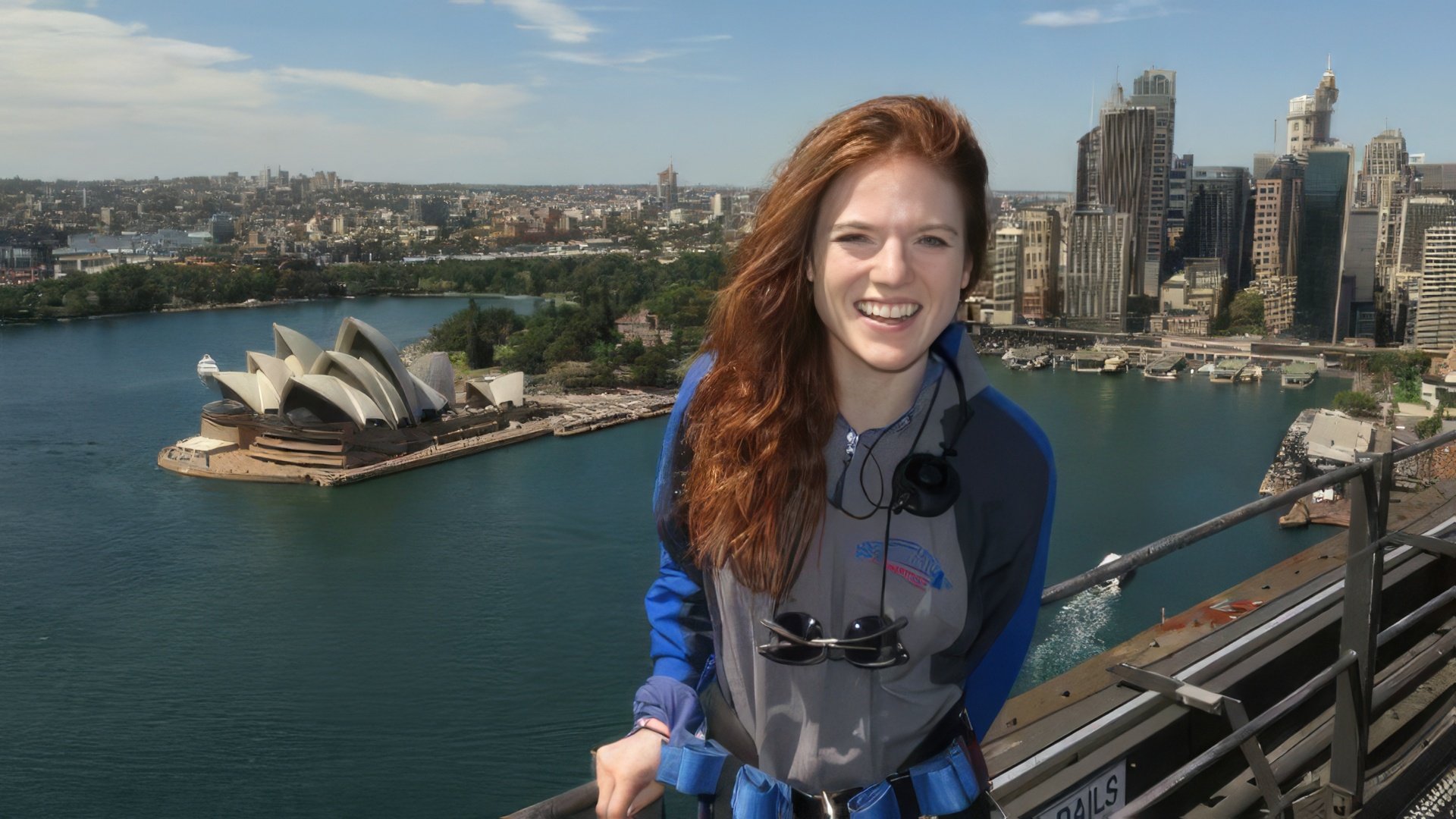 La actriz Rose Leslie de vacaciones en Sídney