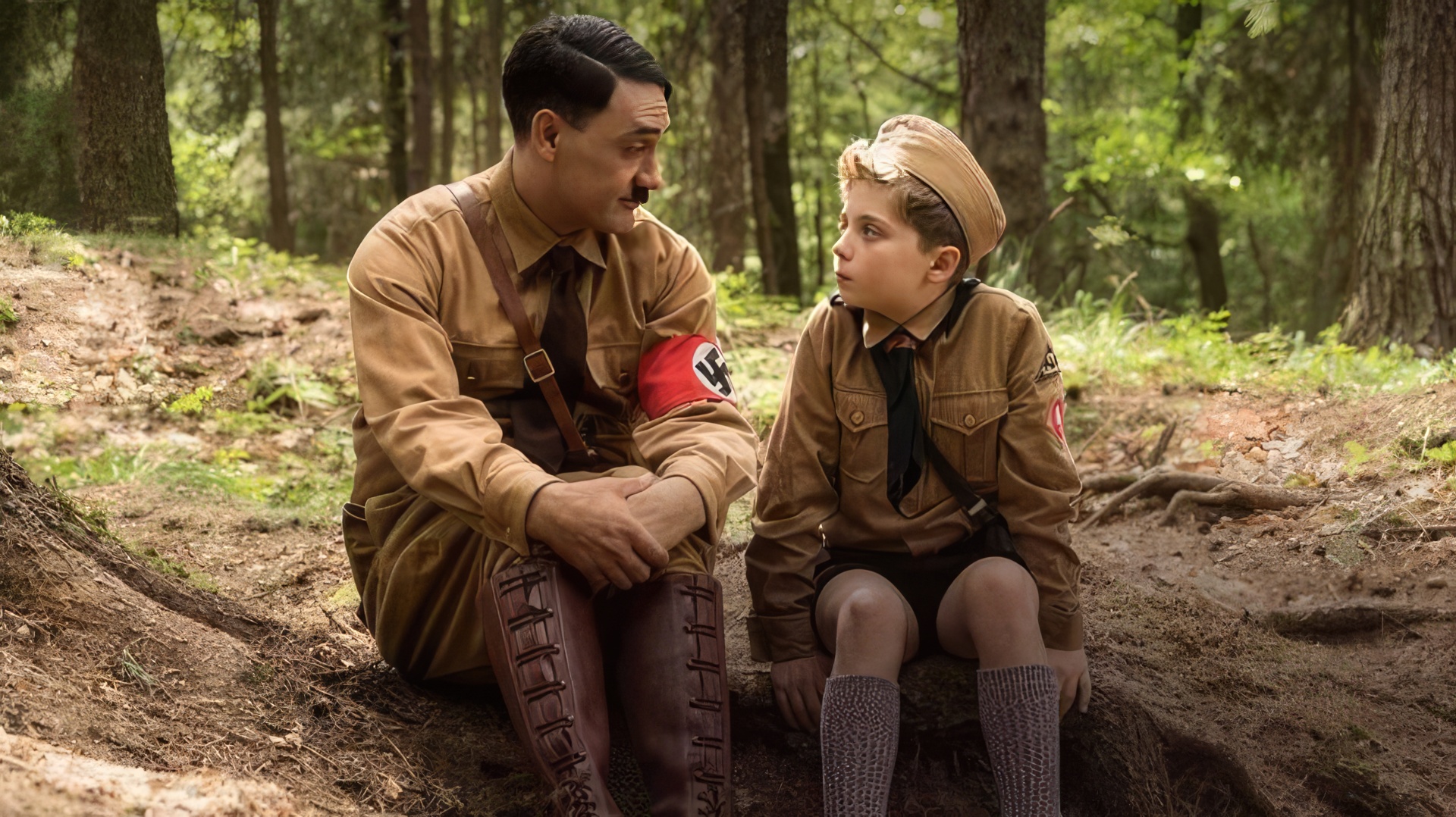 Una escena de la película 'Jojo Rabbit'