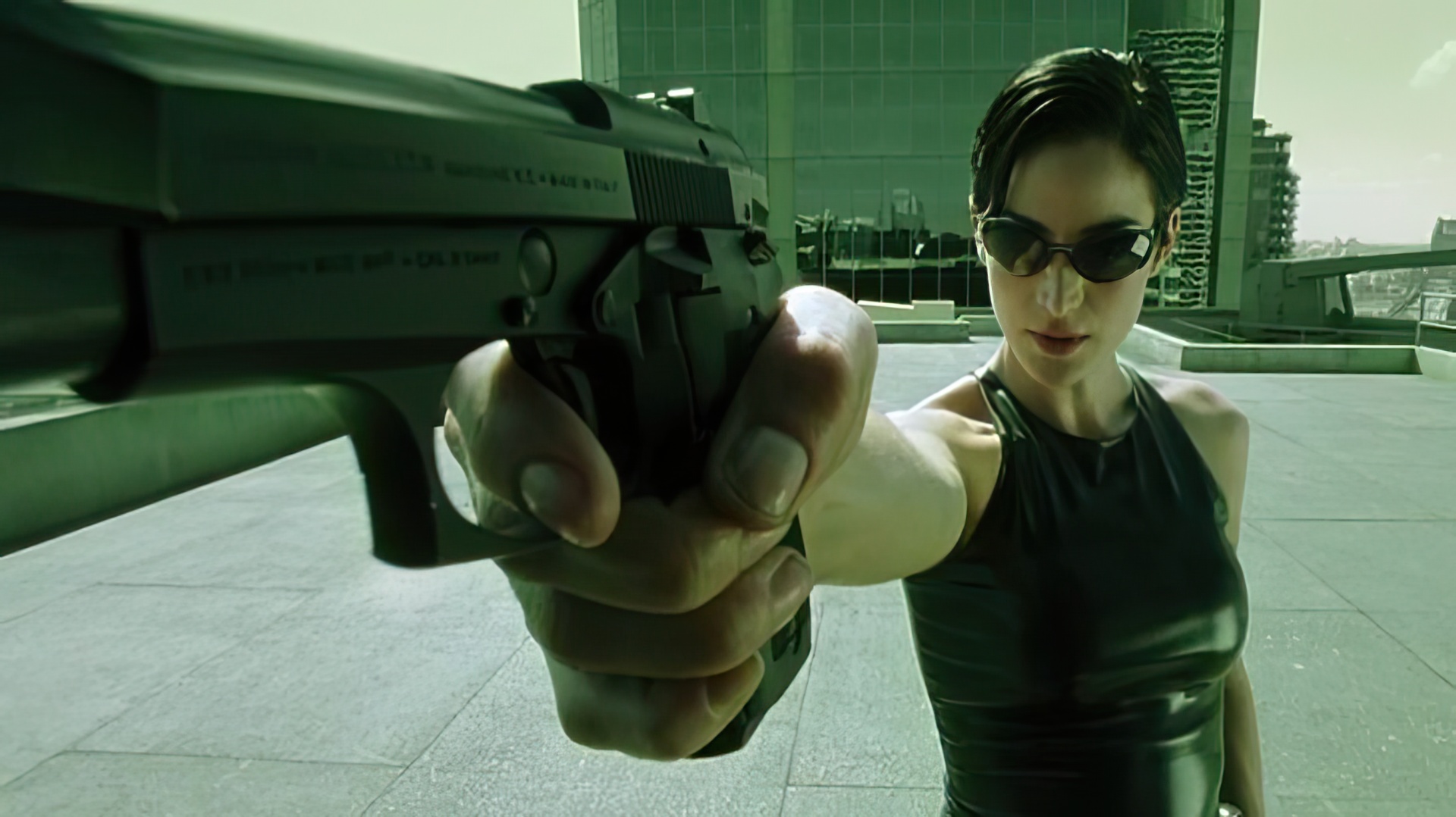 Carrie-Anne Moss en 'The Matrix'