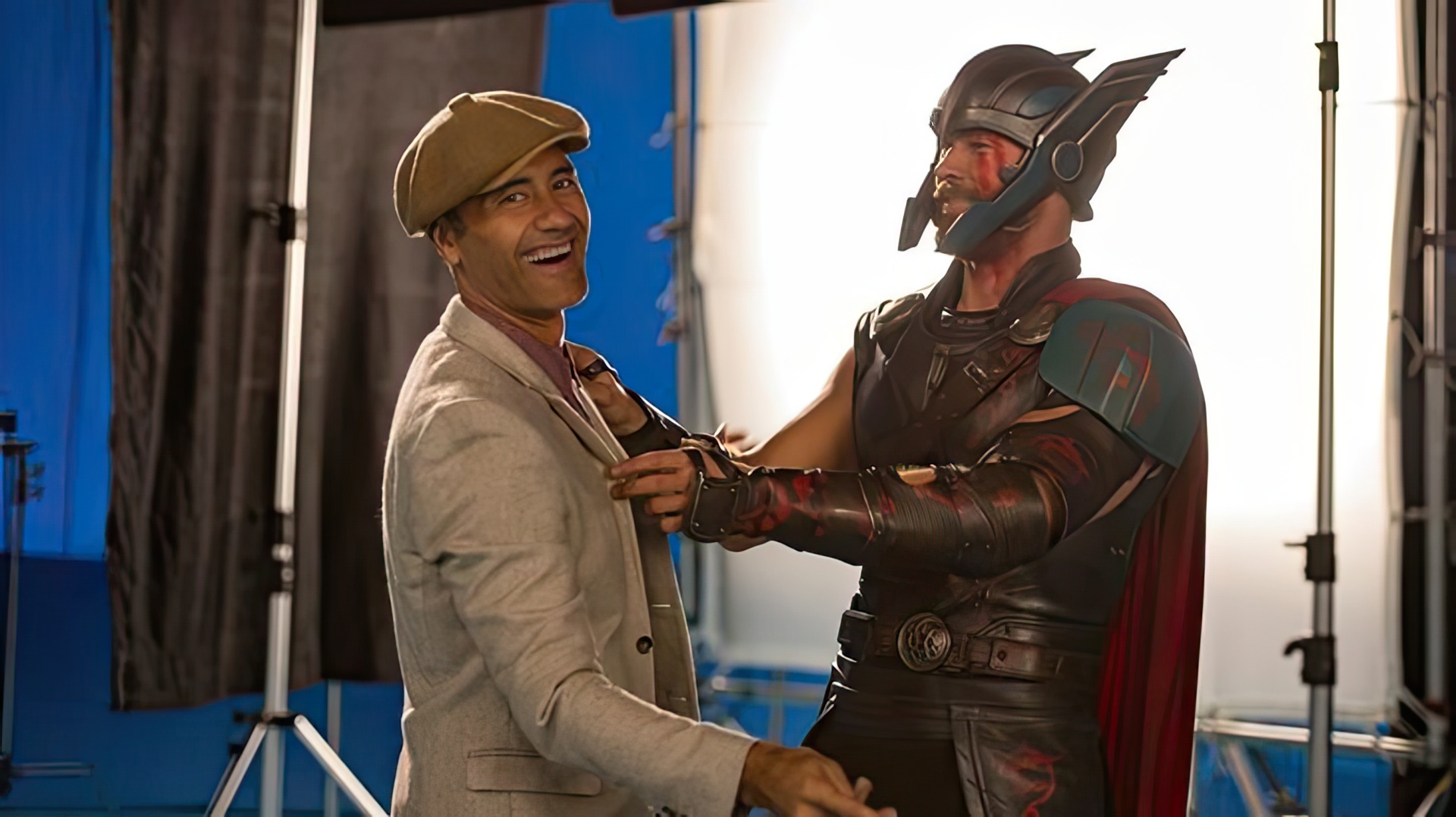 En el set de Thor: Ragnarok