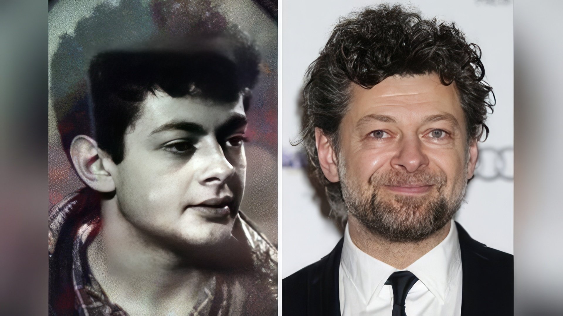Andy Serkis: joven y ahora