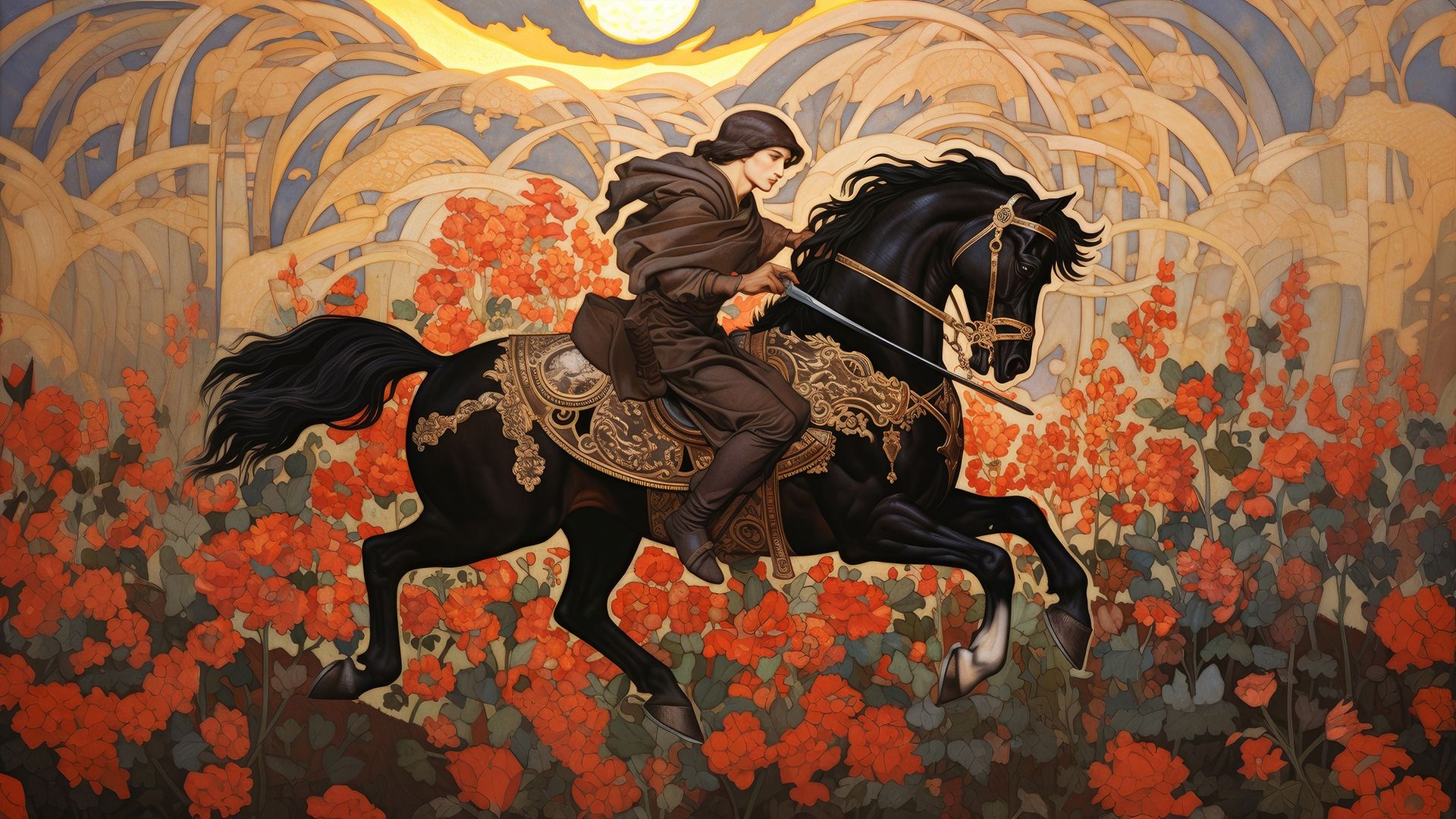 El Caballero de Oros representa a una persona conservadora pero confiable