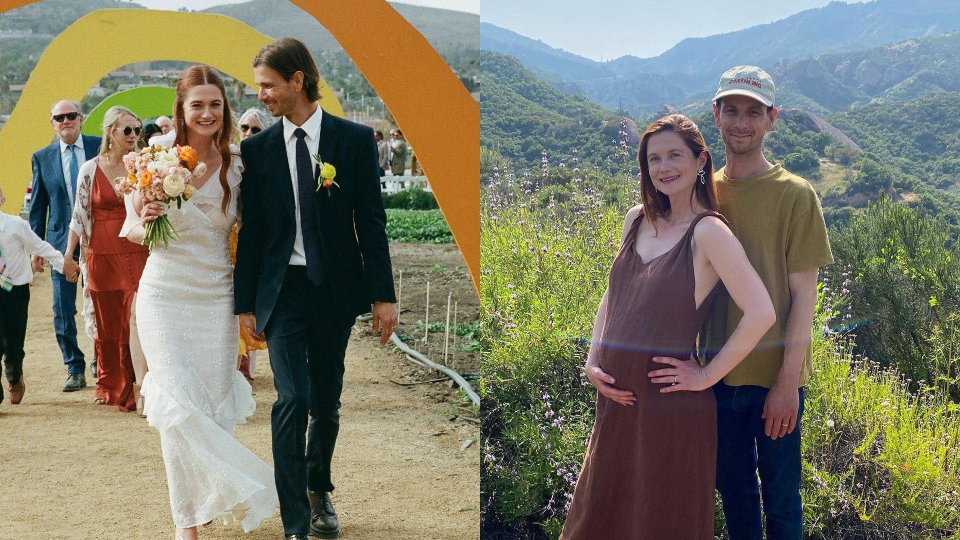 Bonnie Wright y su esposo Andrew Lococo
