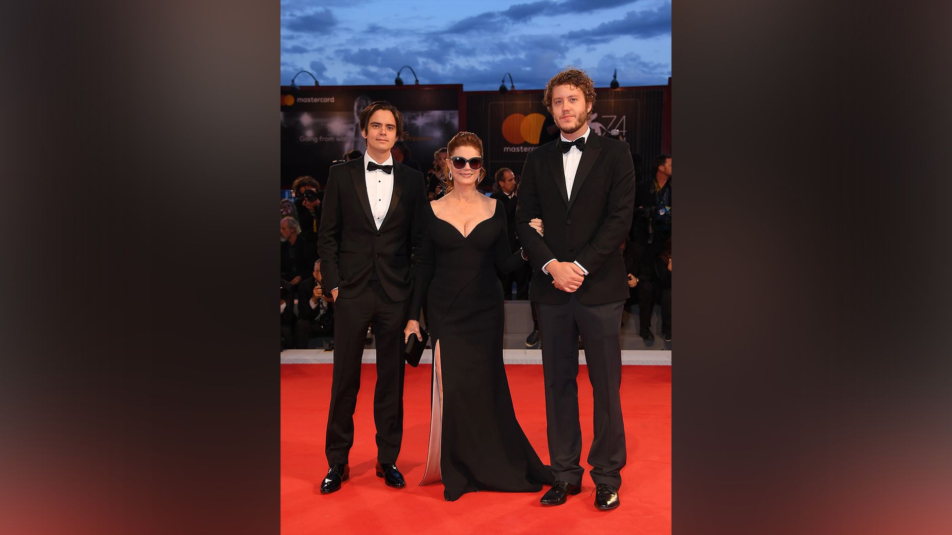 Susan Sarandon con sus hijos