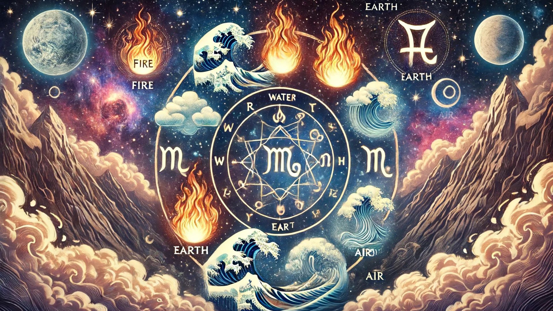 Los elementos forman las características fundamentales de los signos del zodiaco