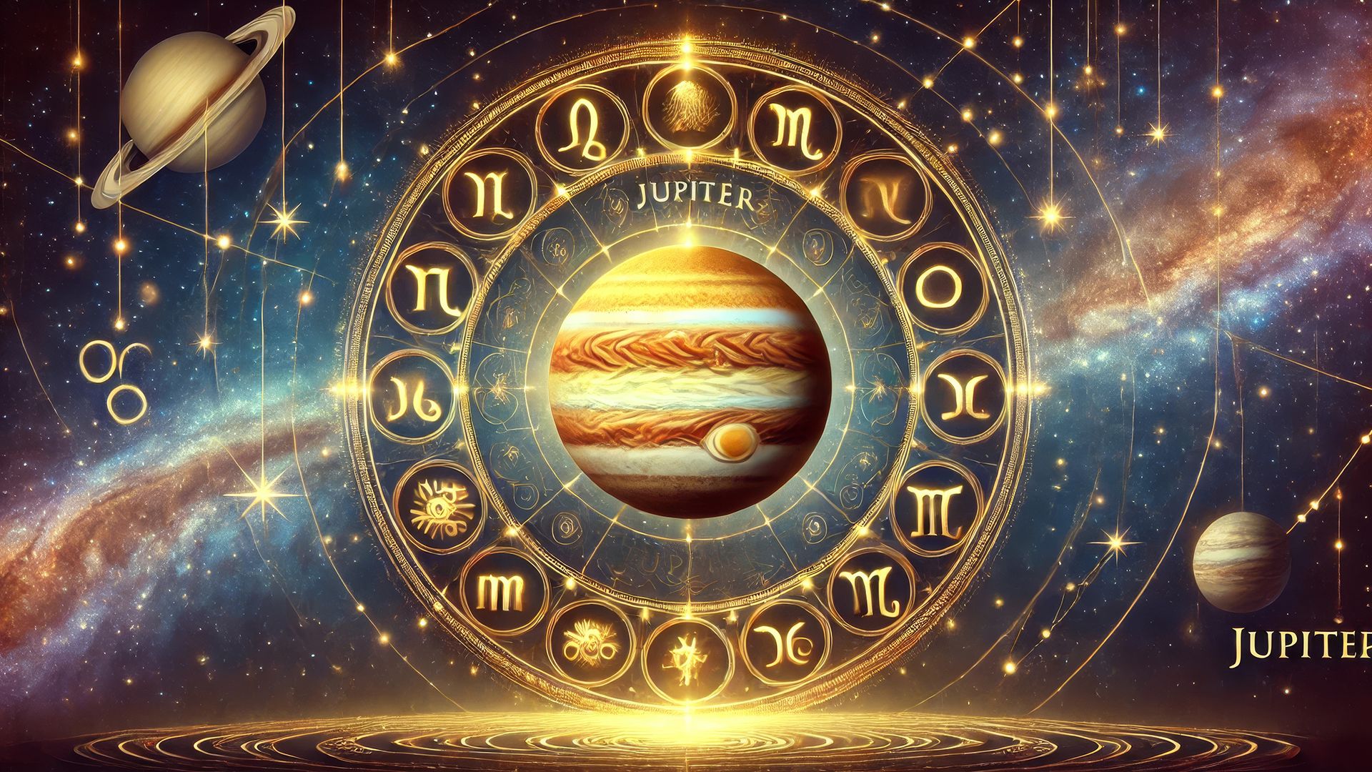 En astrología, Júpiter simboliza crecimiento, suerte, sabiduría