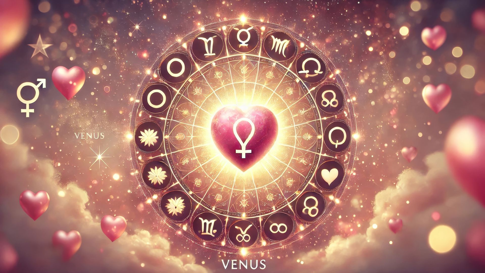 En astrología, Venus simboliza el amor, la armonía y la belleza