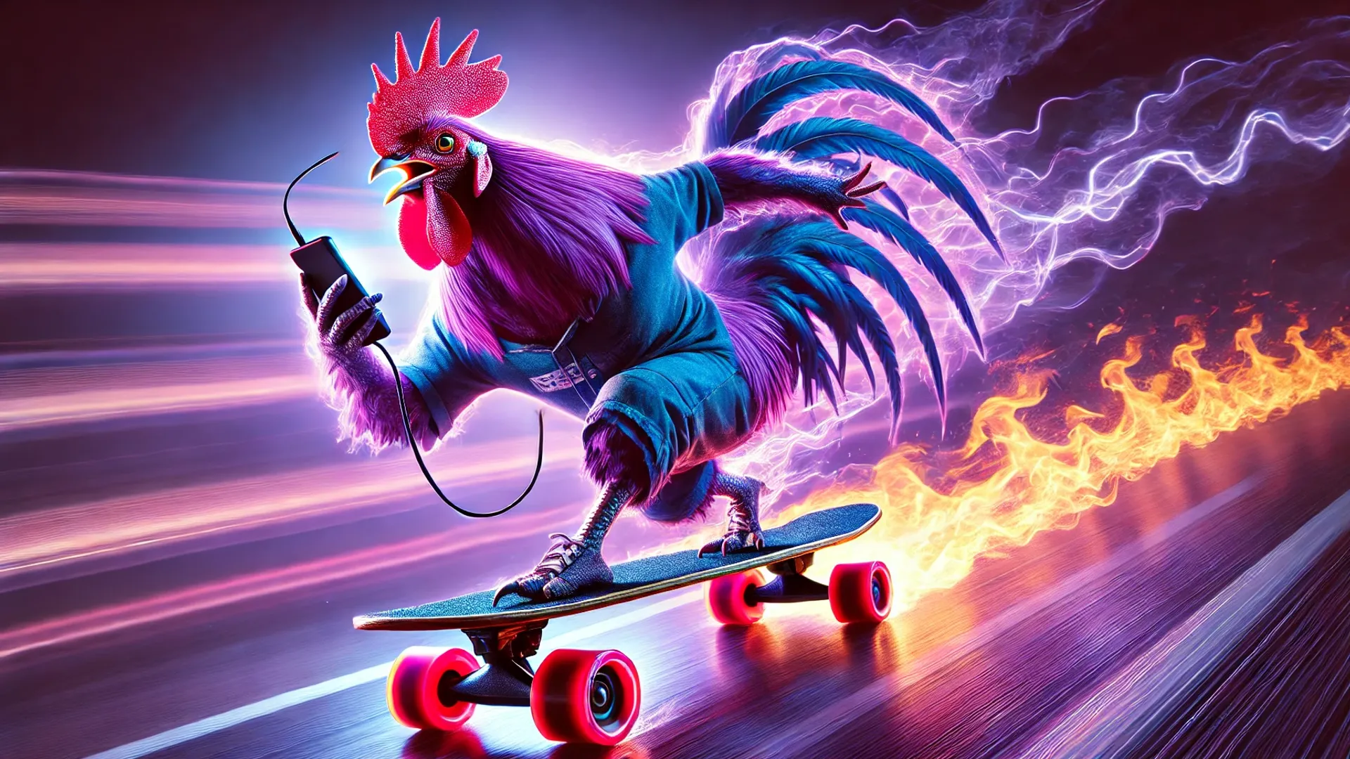 El Gallo de Fuego Lo Hace Todo con Entusiasmo