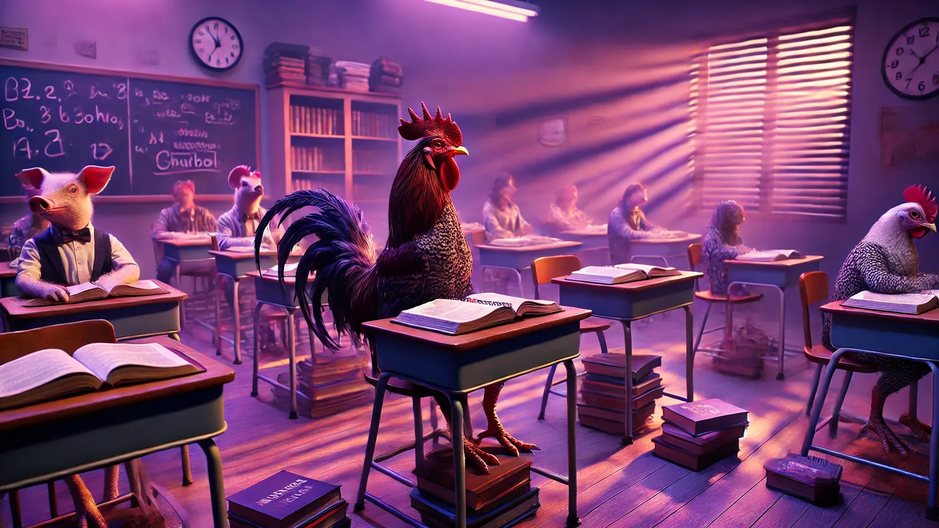 El niño Gallo se destaca en la escuela