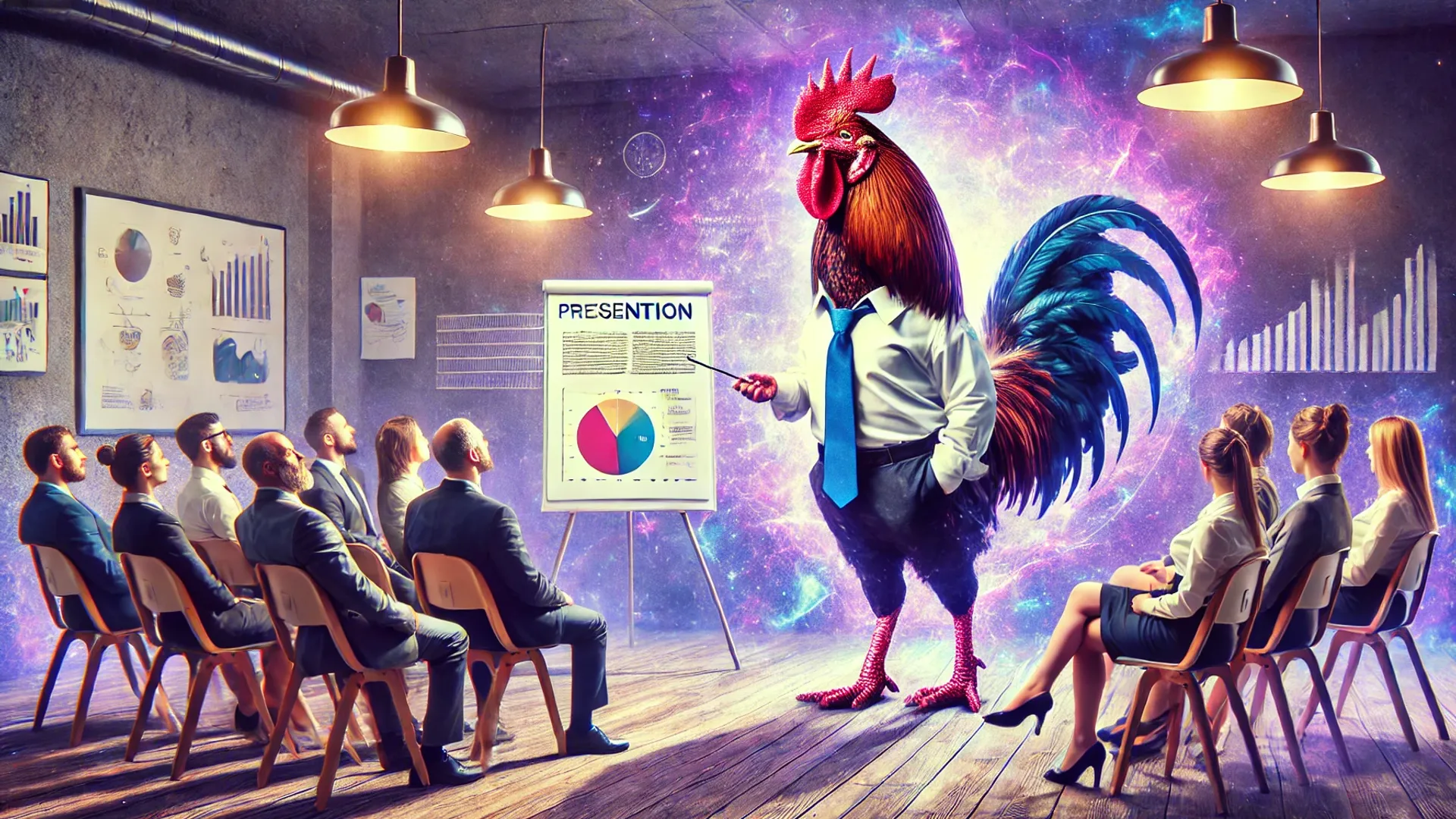 El Gallo Sabe Cómo Defender Su Idea
