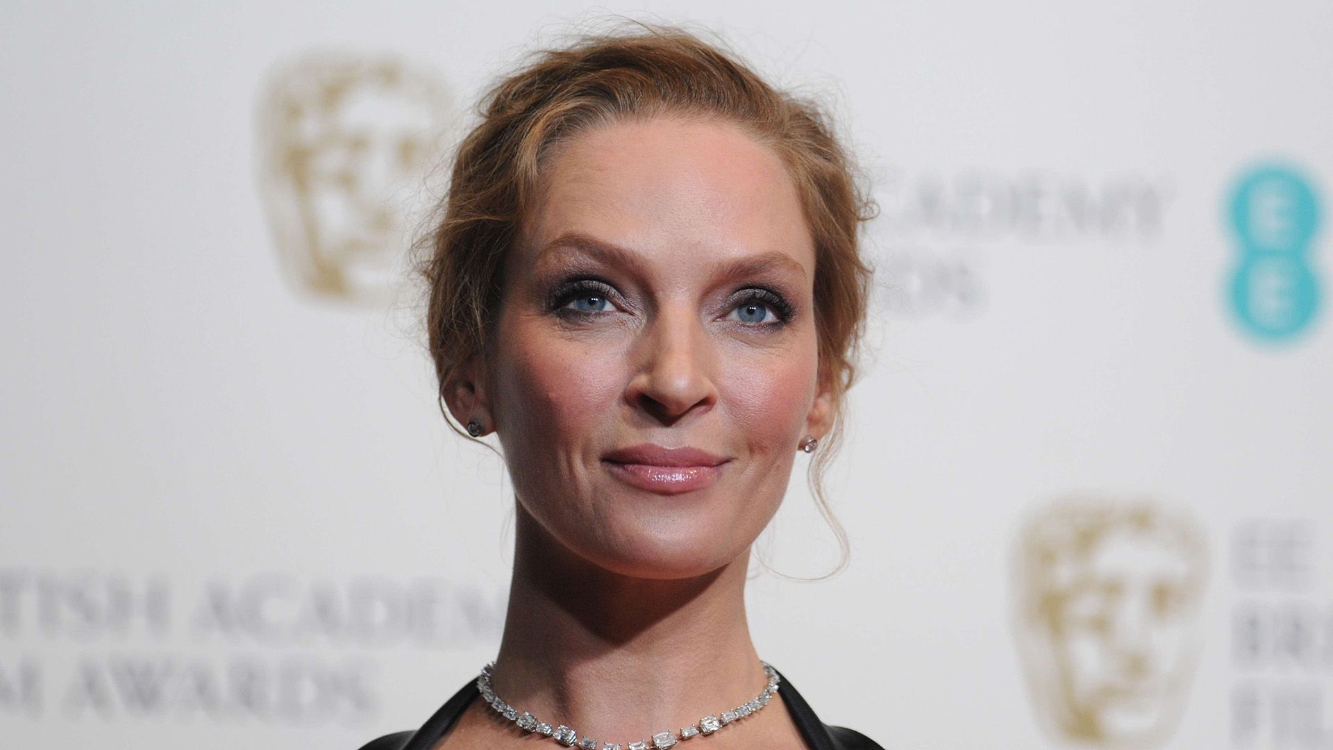 Actriz Uma Thurman en primer plano