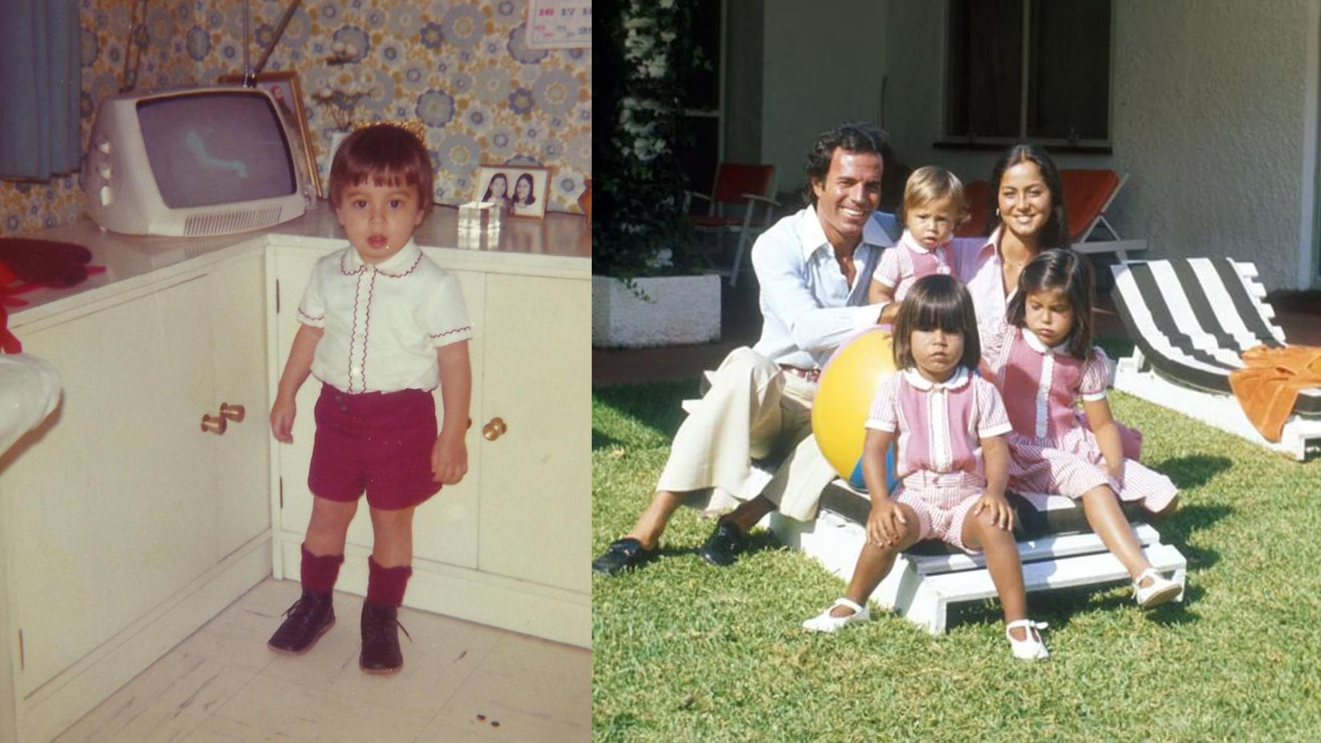 Julio Iglesias, Isabel Preysler y sus hijos: Enrique, Julio Jr., y Chabeli