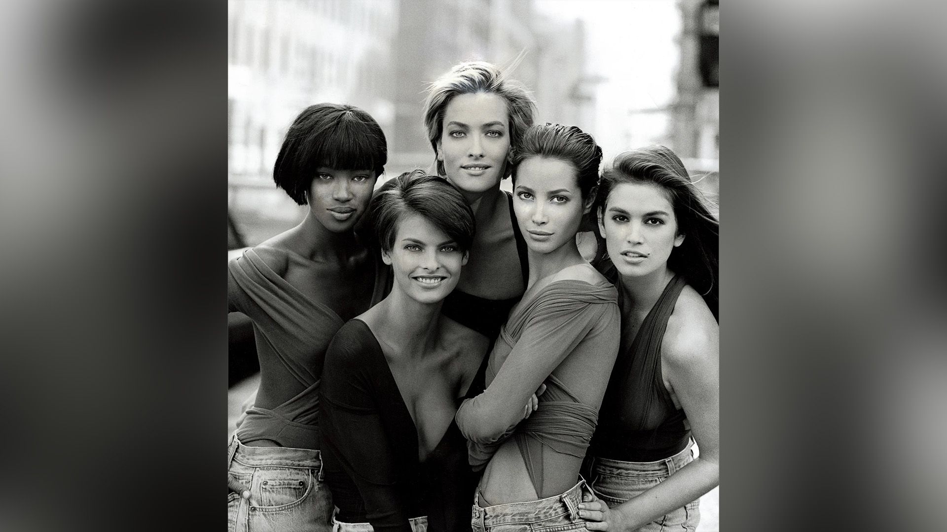Naomi Campbell, Linda Evangelista, Tatjana Patitz, Christy Turlington, y Cindy Crawford
